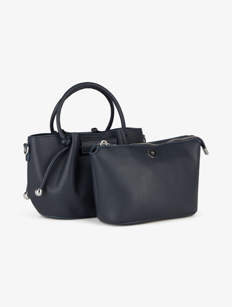 Sac besace Blanche - Marine -