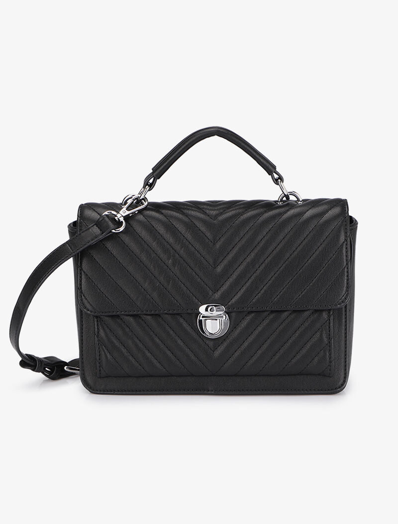 Sac besace Rose - Noir - 1
