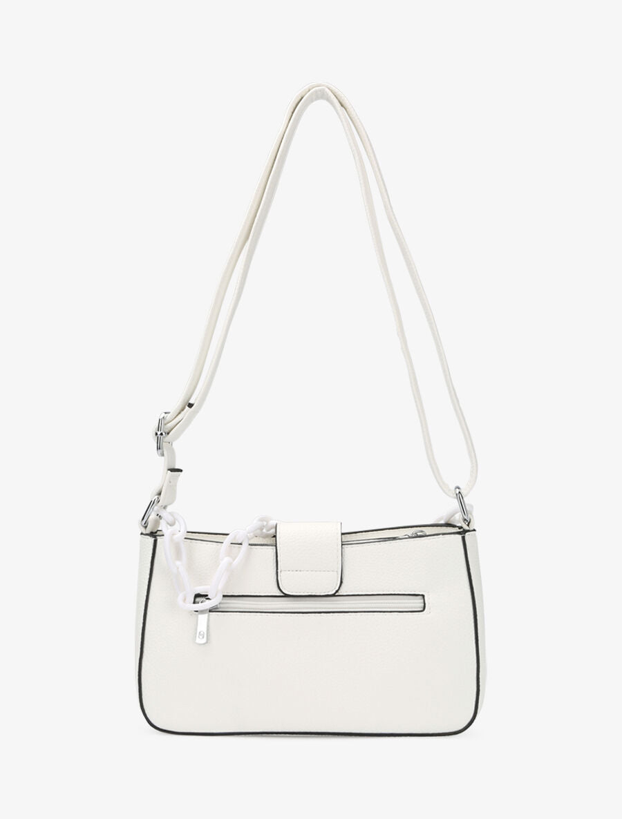 Sac besace Amandine - Blanc - 3