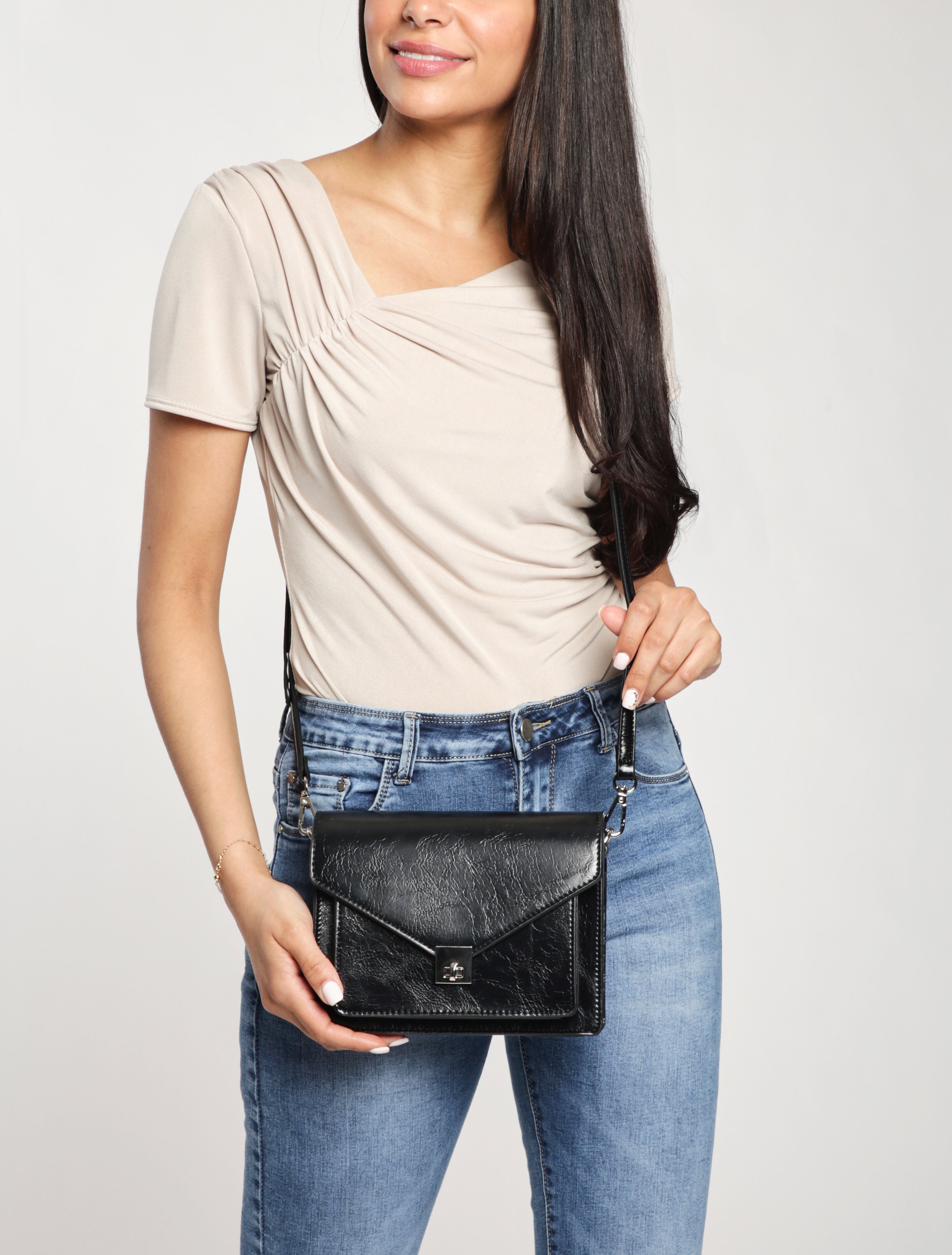 Sac besace Armelle - Noir - 5