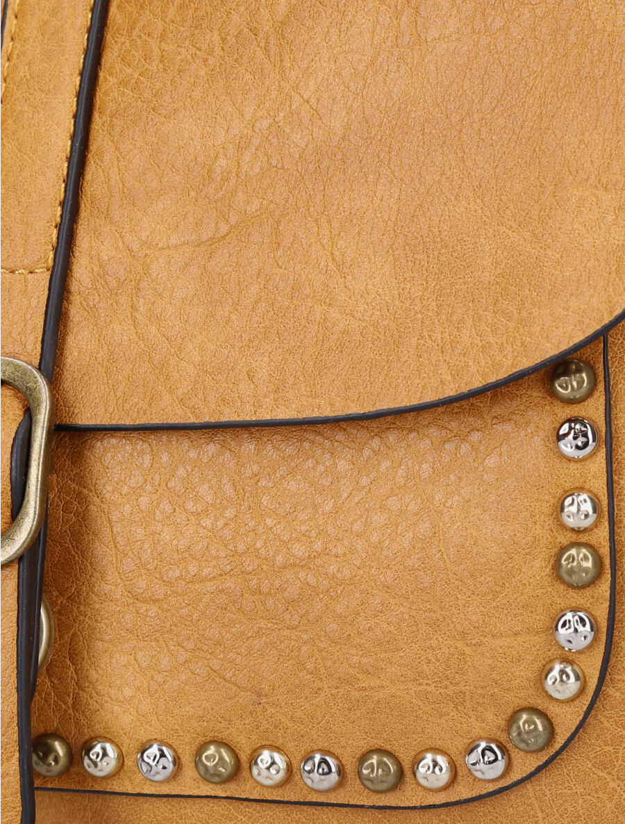 Sac besace Laulette - Jaune moutarde - 4