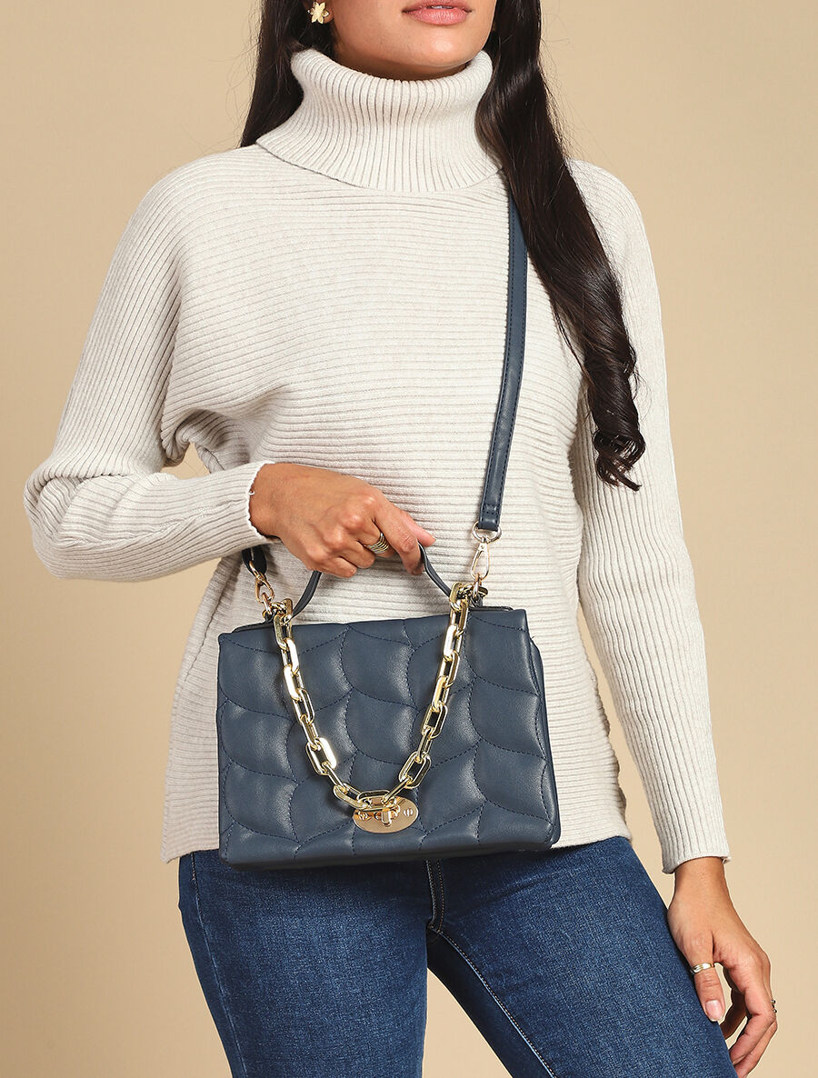 Sac à main Béatrice - Marine - 6