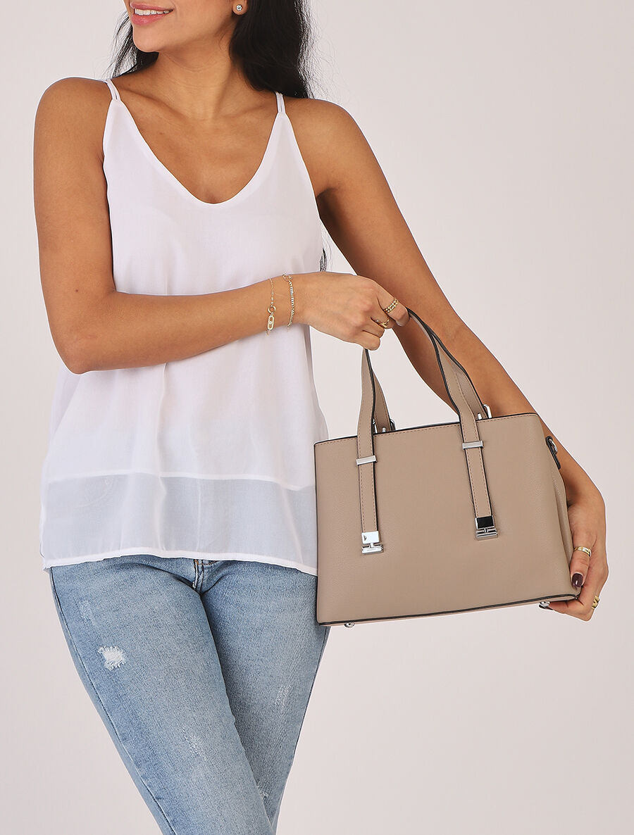 Sac à main Théa - Taupe - 7