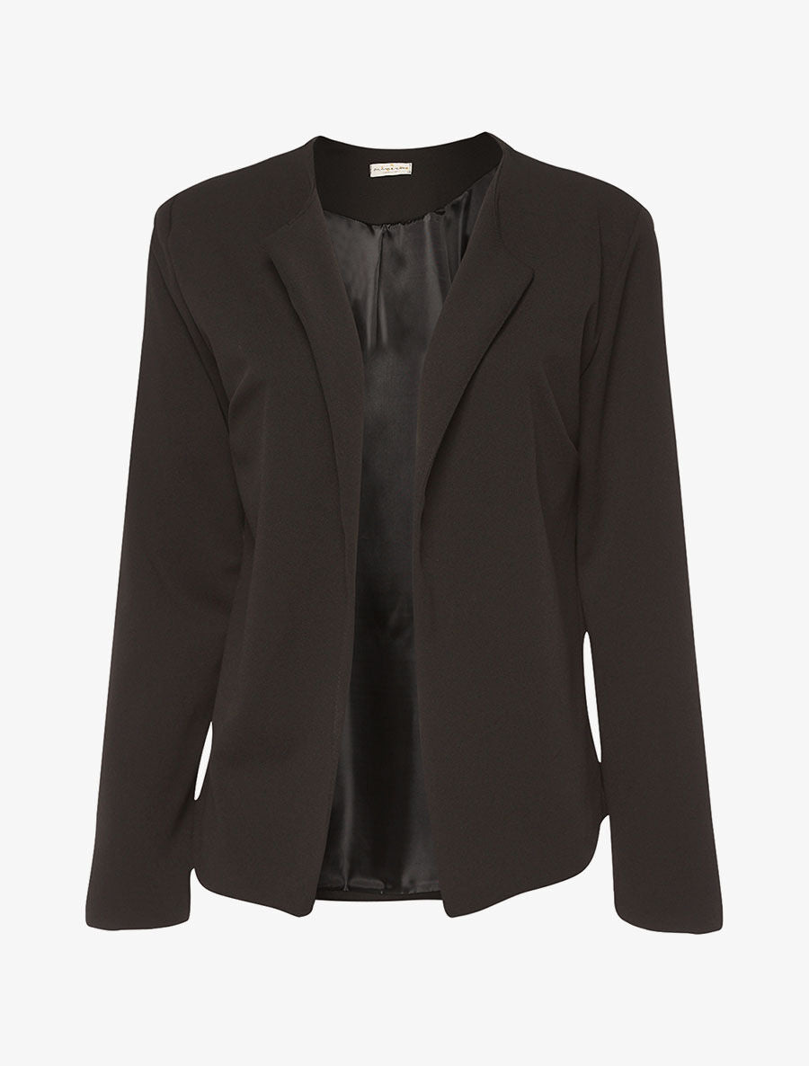 Veste basic à épaulettes - noir - 1