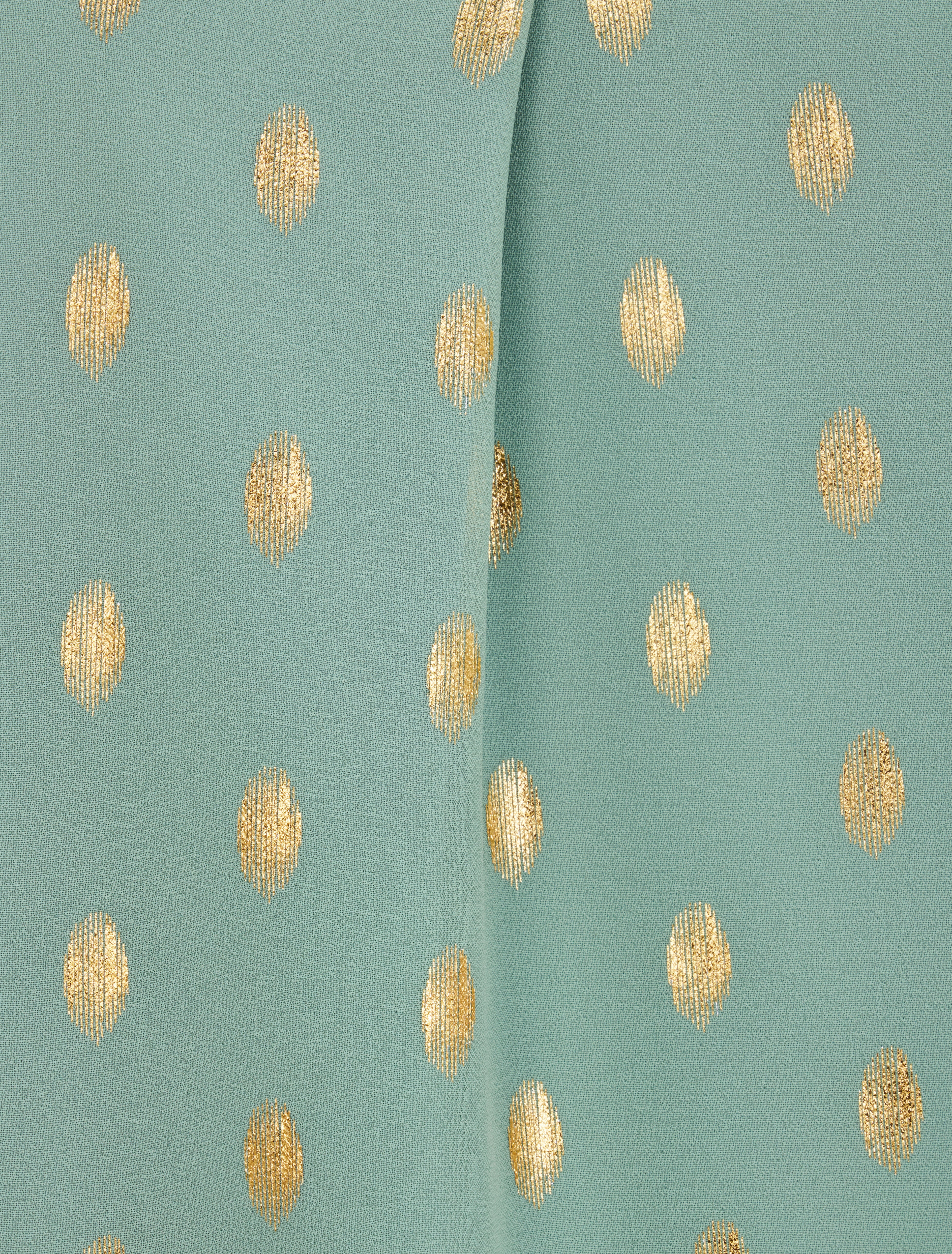 Top droit sans manches à imprimé pois irisés - Vert d&