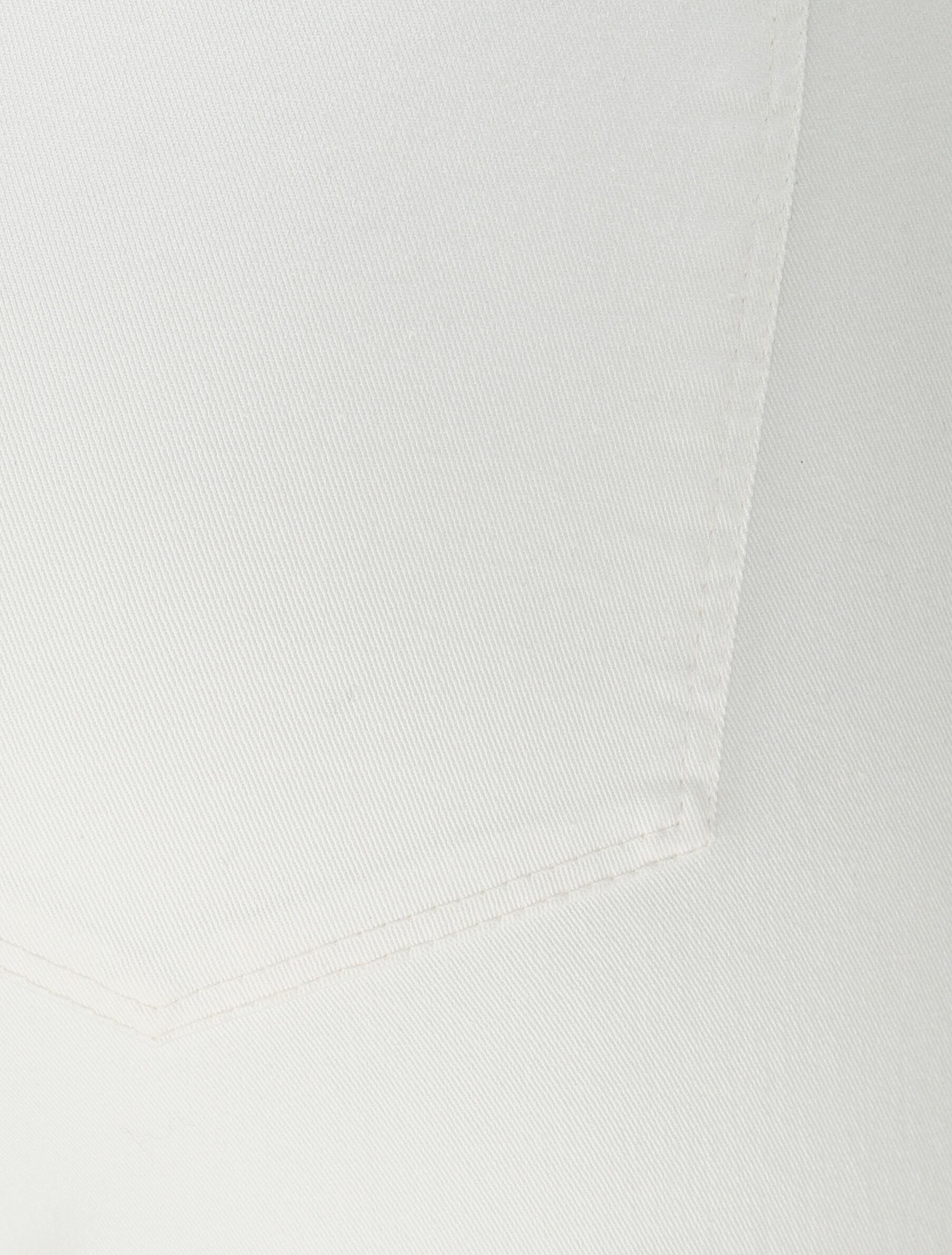 Pantalon 7/8 ample à taille haute - Écru - 3