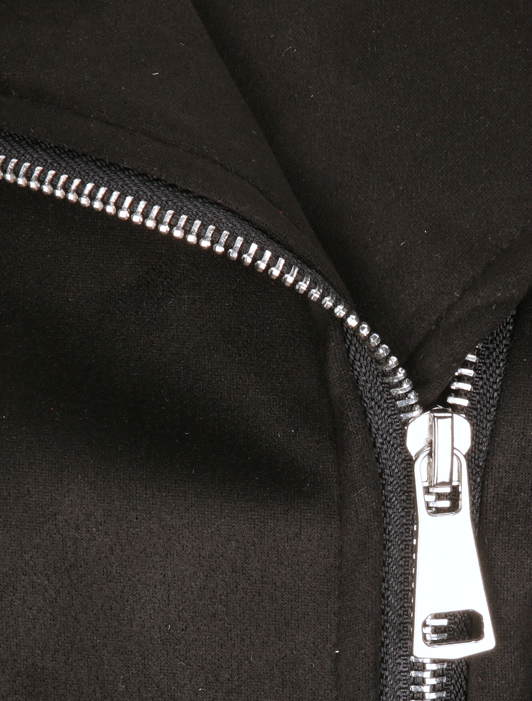 Perfecto droit en suédine poche zippée décorative - Noir - 3