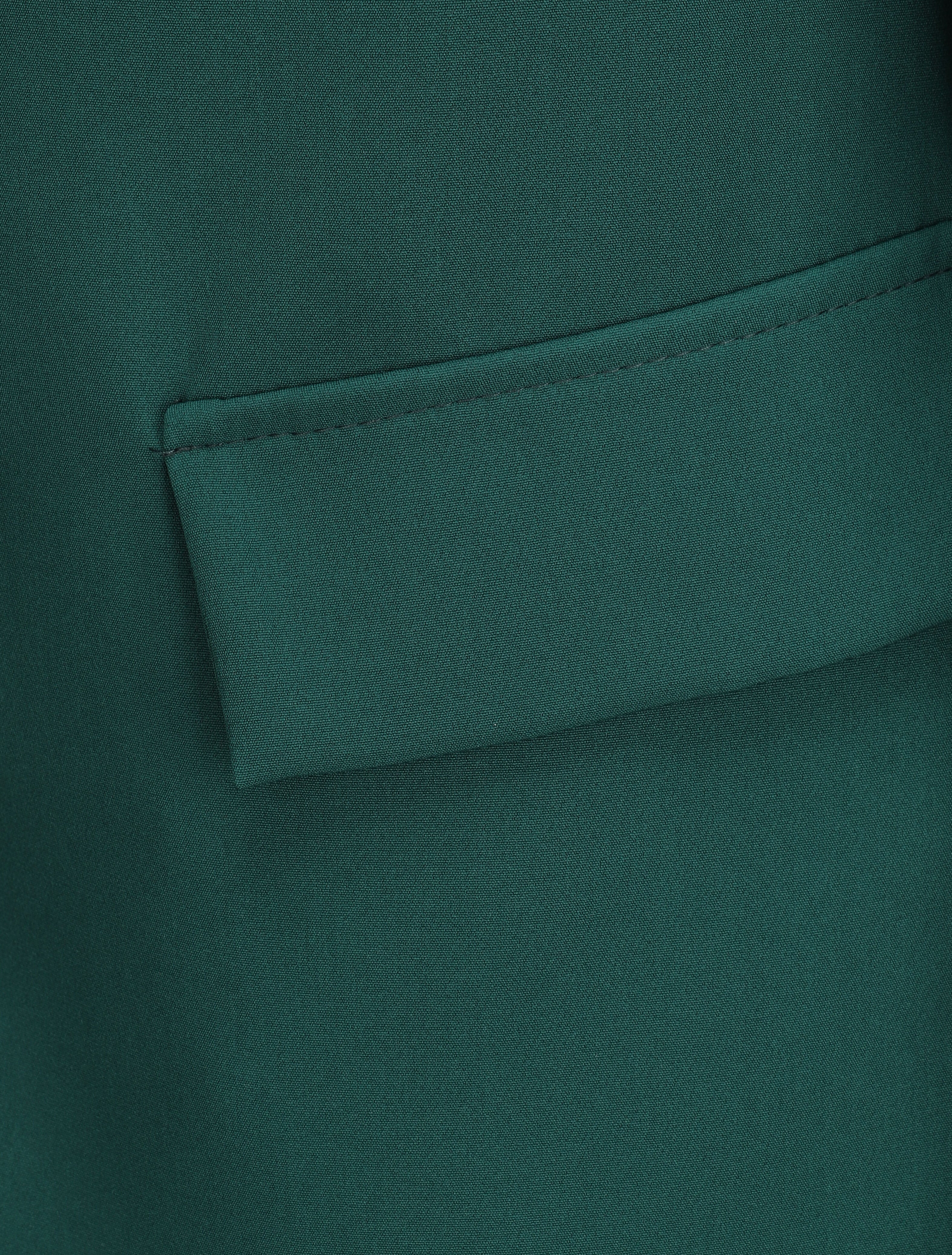 Blazer oversize à pans asymétriques - Vert sapin - 3