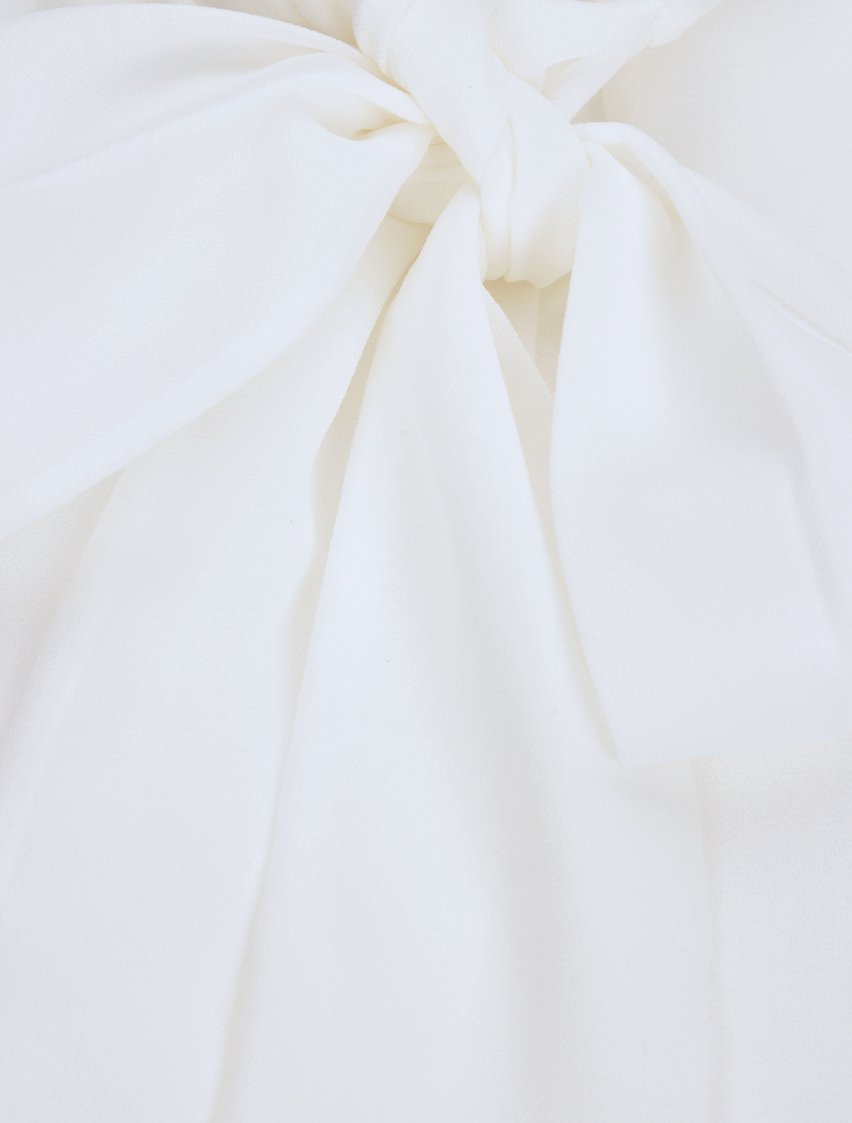 Top à col lavallière - Blanc - 3