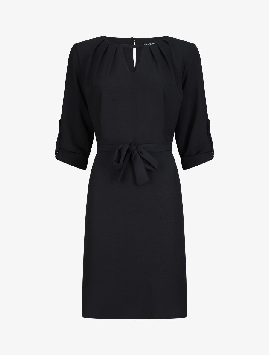Robe longue fluide - Noir - 1