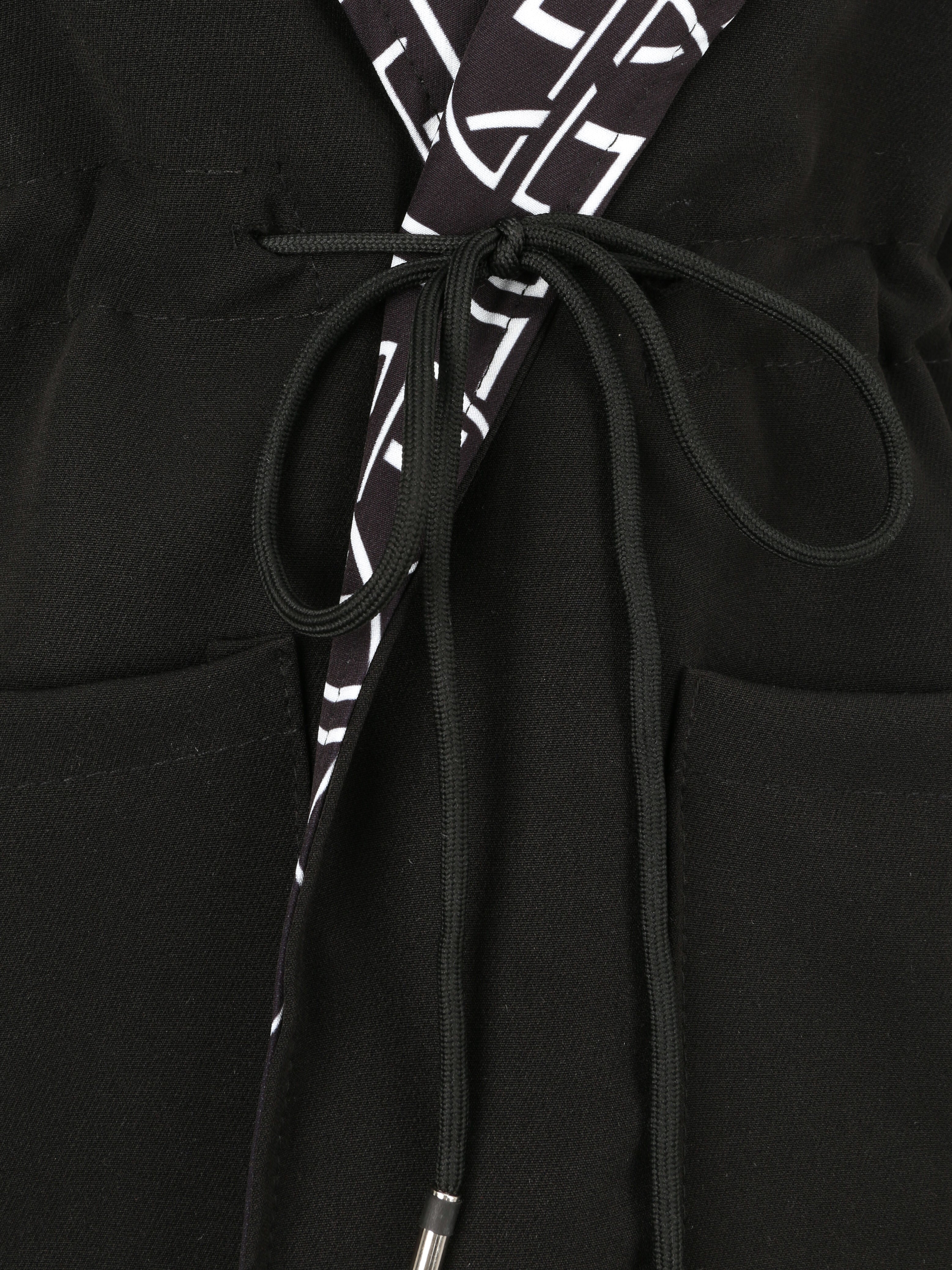 Manteau fin à capuche - Noir - 3