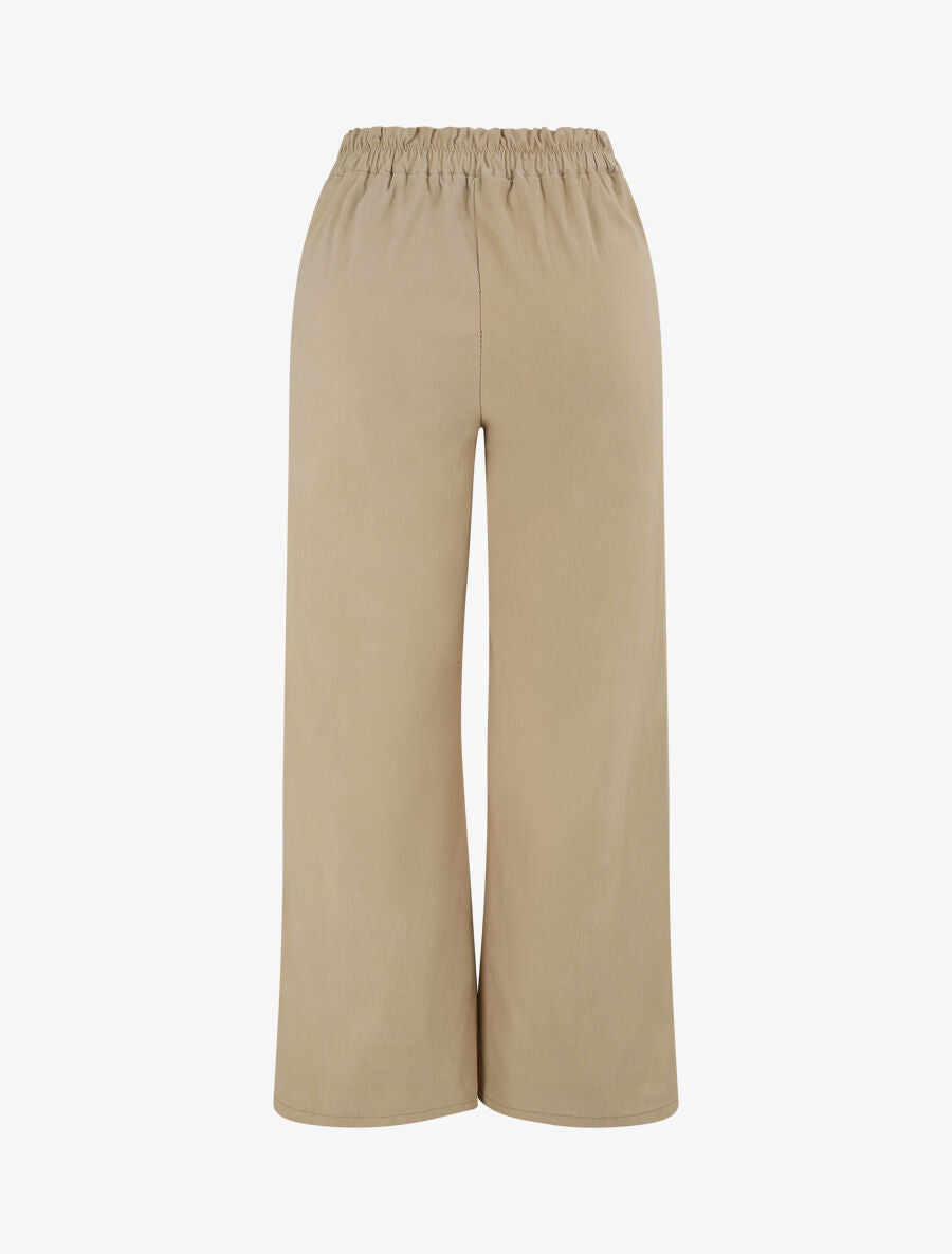 Pantalon ample coupe droite - Camel - 2
