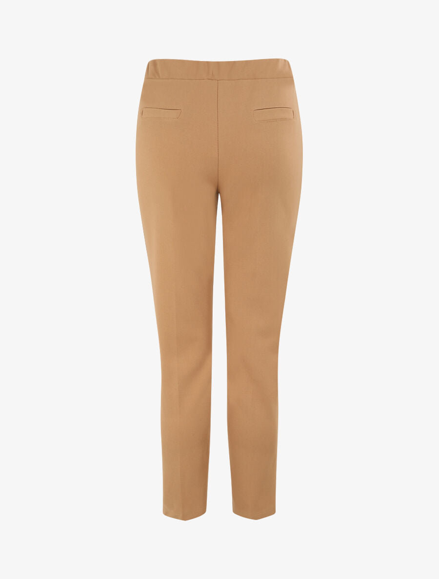 Pantalon uni coupe droite - Camel - 2