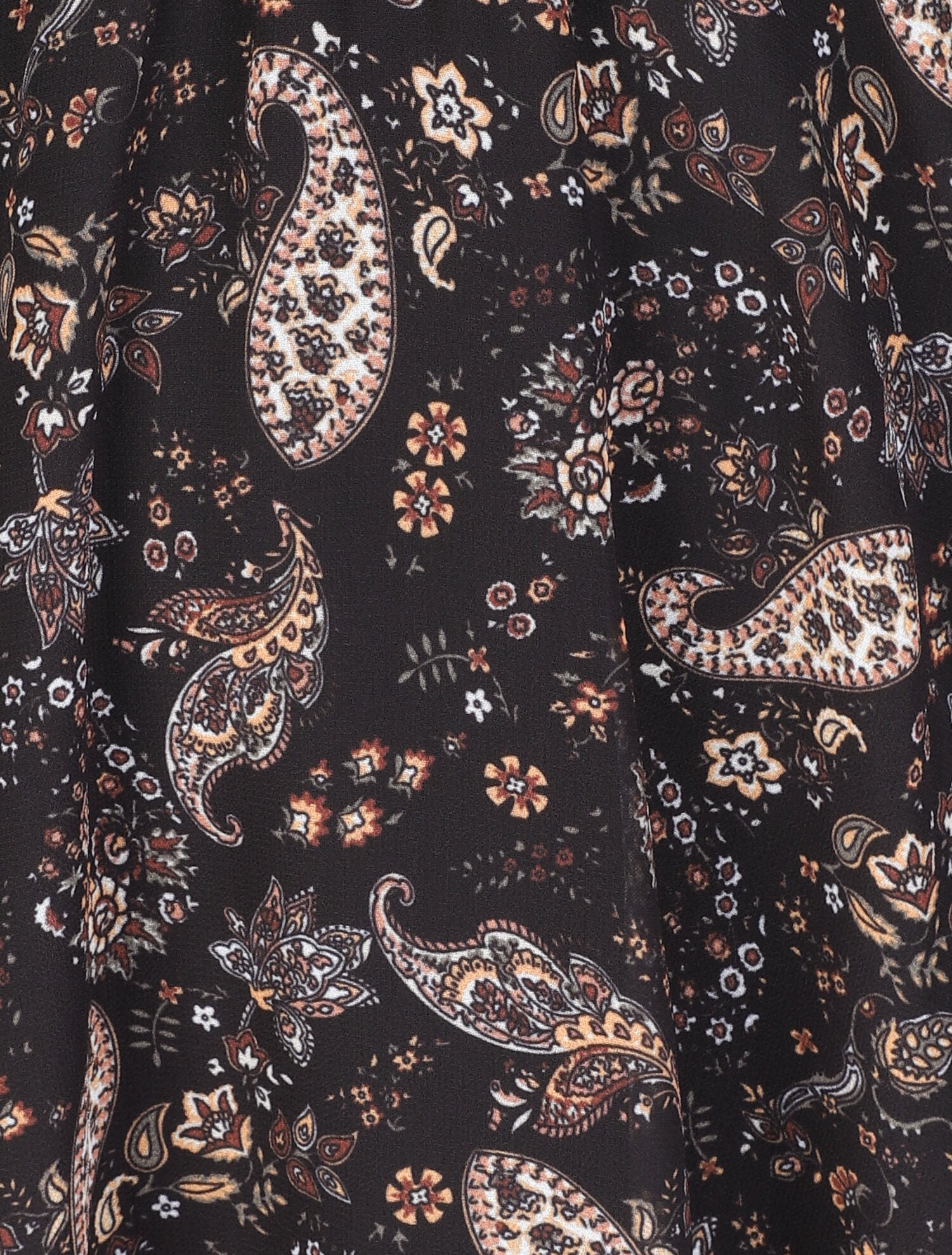 Robe à imprimé cachemire - Noir - 3