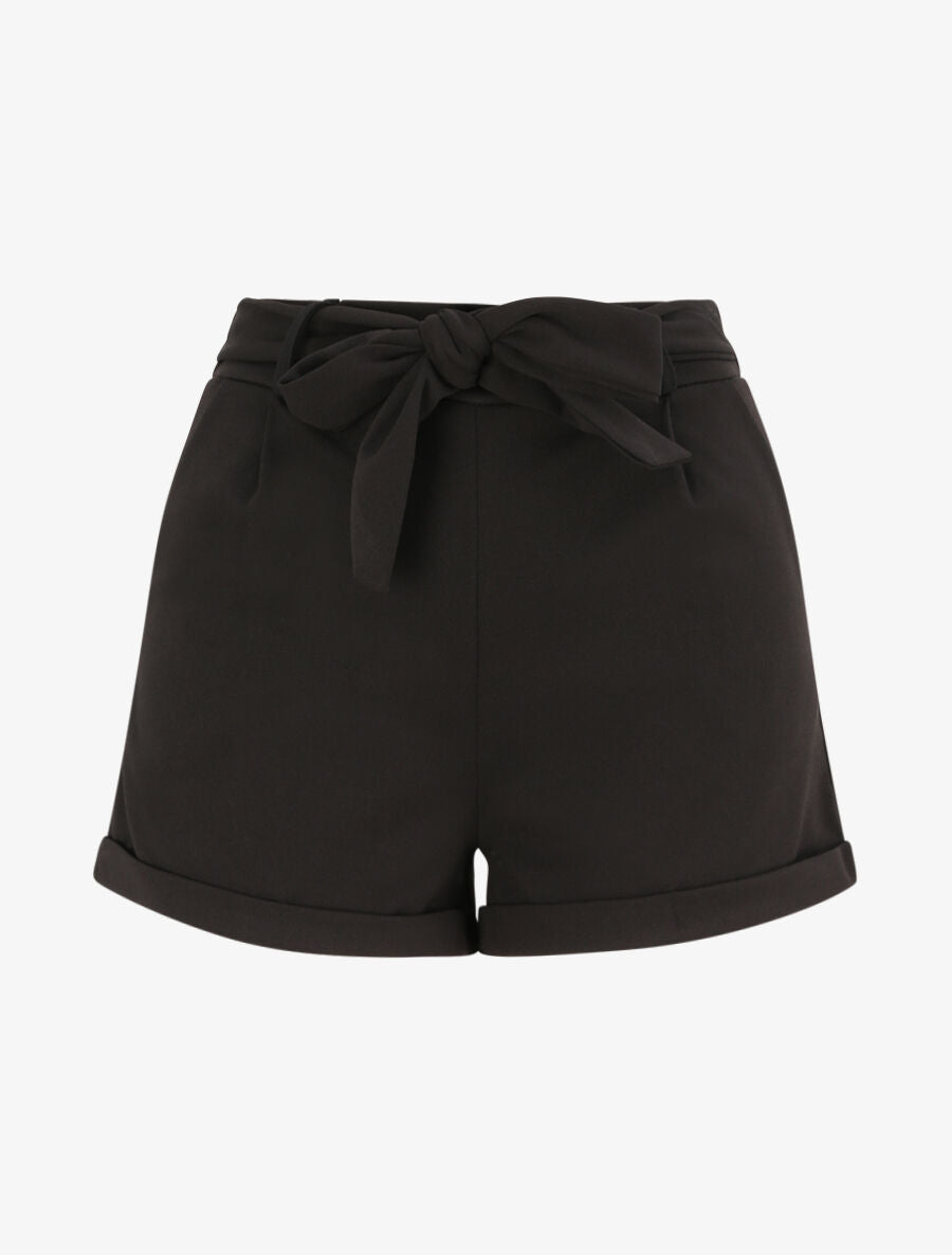 Mini short à revers - Noir - 4