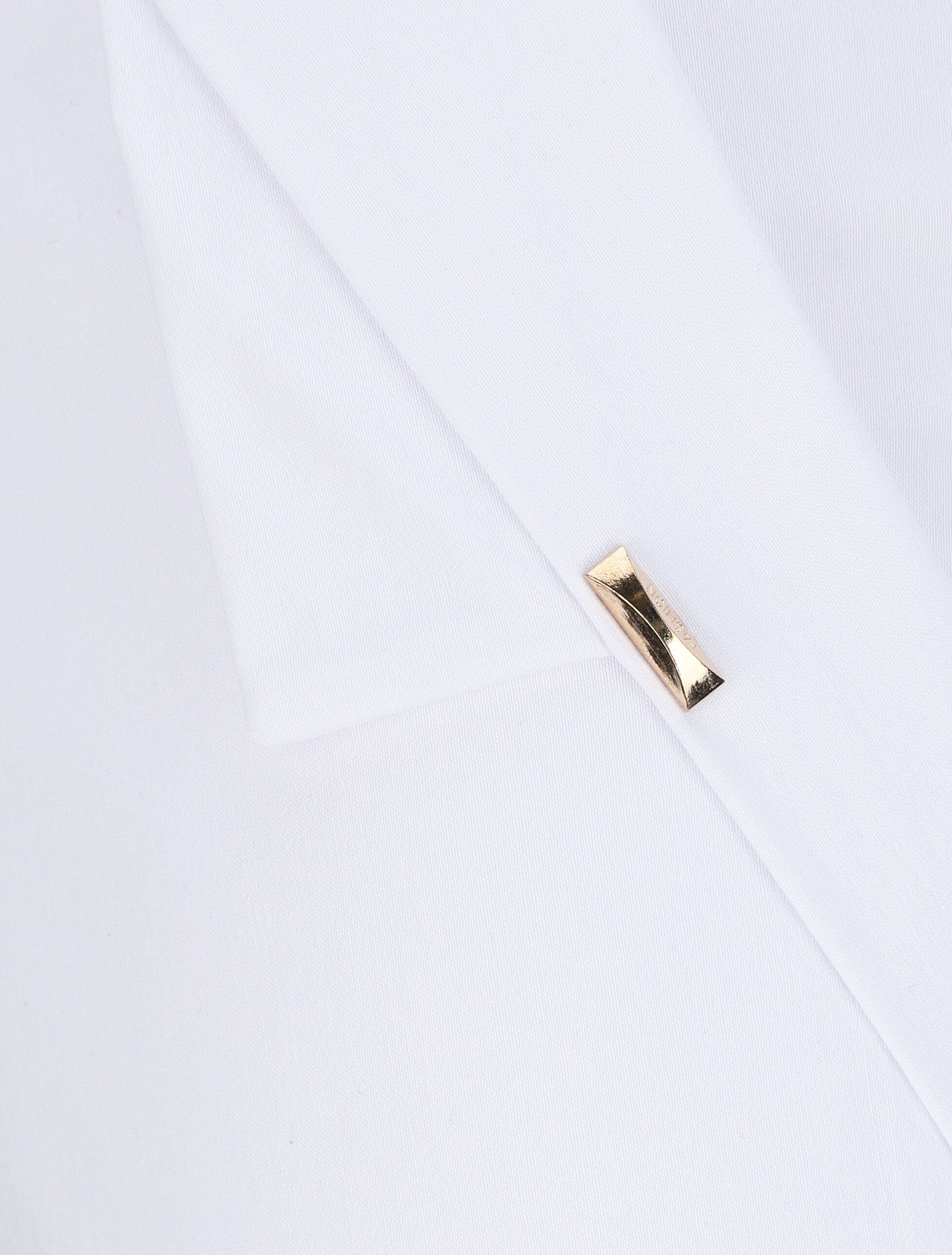 Bermuda uni taille haute - Blanc - 3