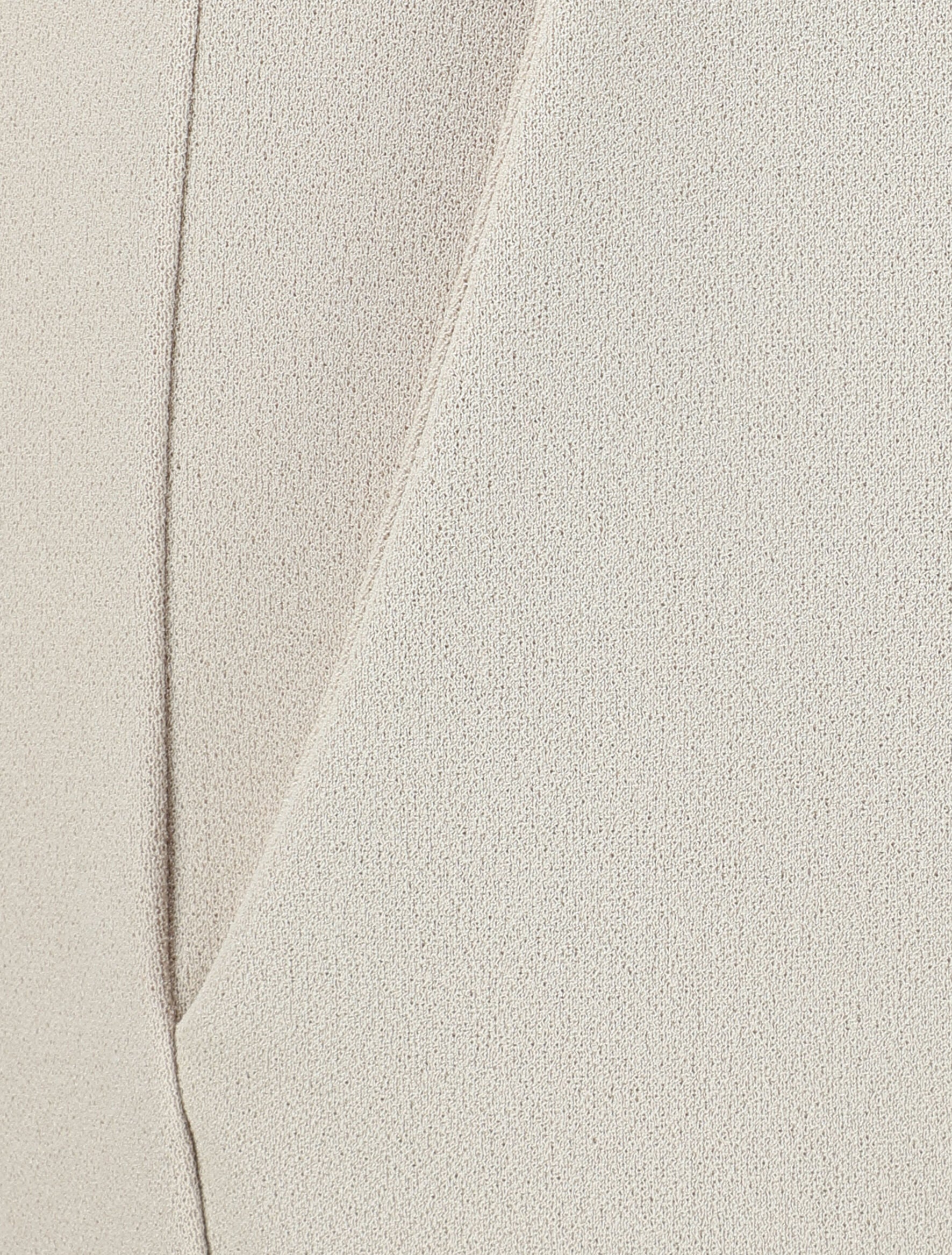Pantalon droit à taille élastiquée - Beige - 3