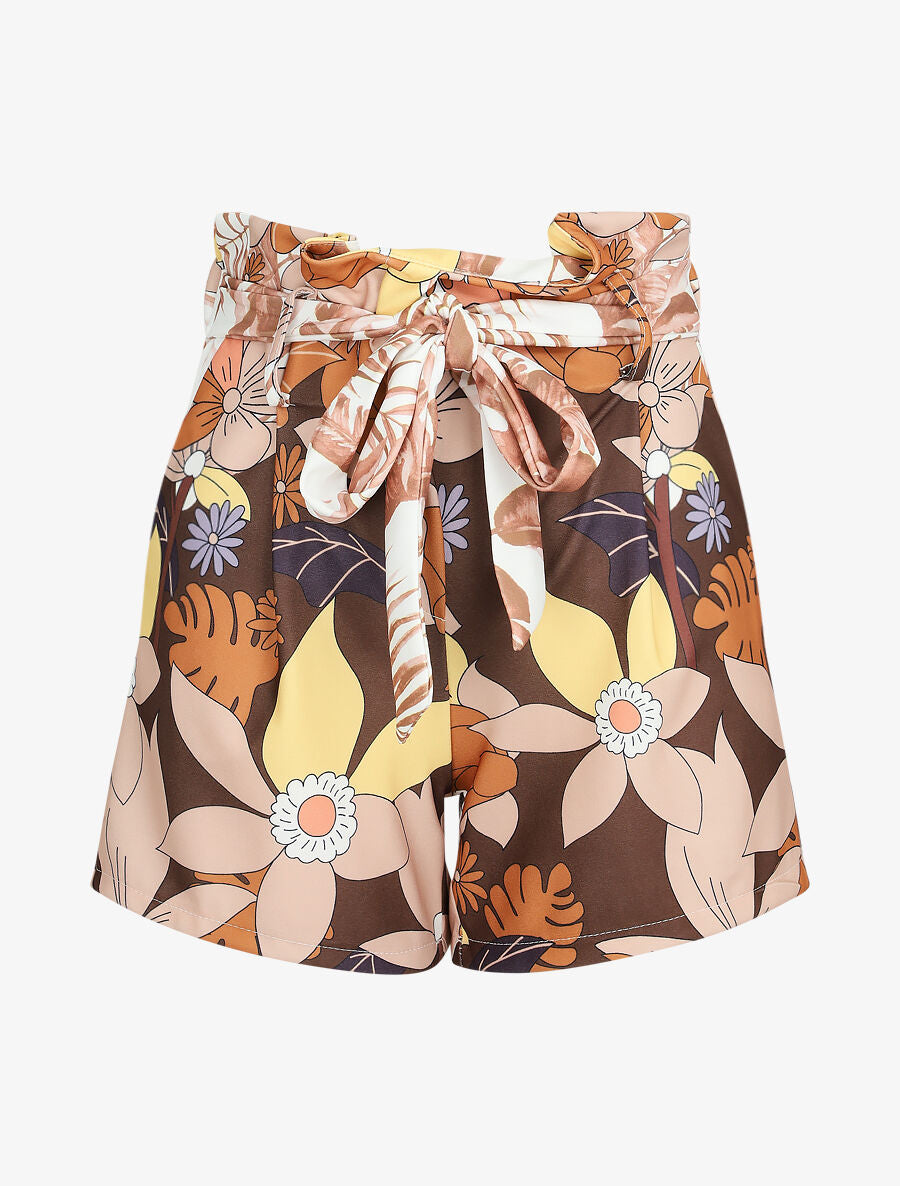 Short paperbag imprimé fleurs 70&