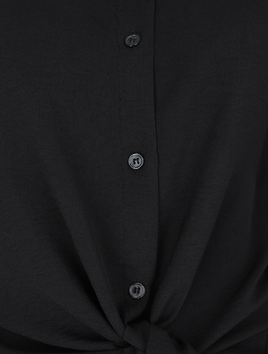 Blouse ample coupe carrée - Noir - 3