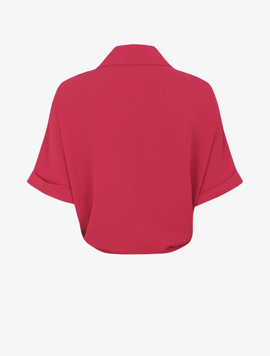 Blouse ample coupe carrée - Fushia - 2
