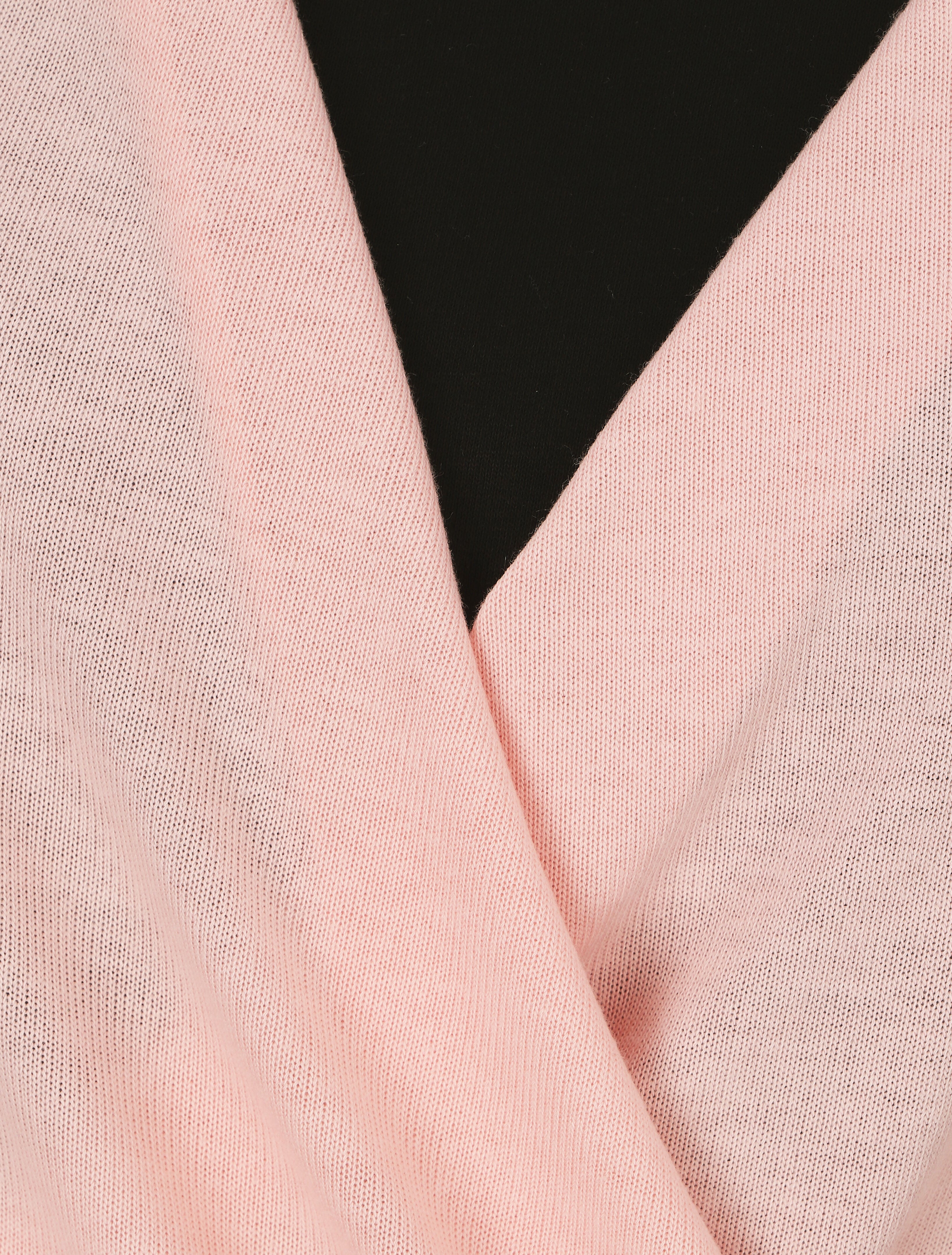 Pull cache-coeur doublé - Rose - 3