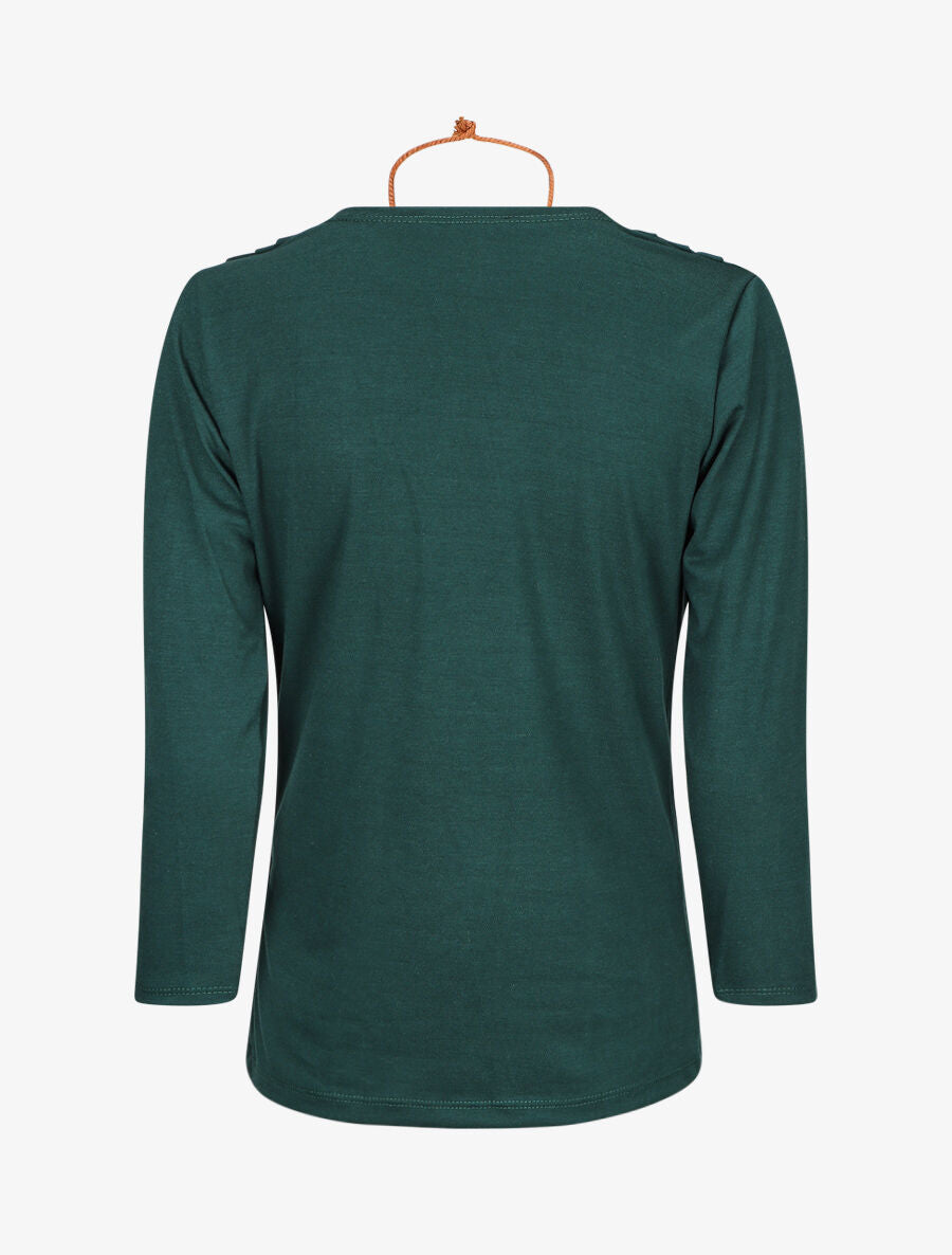 Top uni col bénitier - Vert - 2