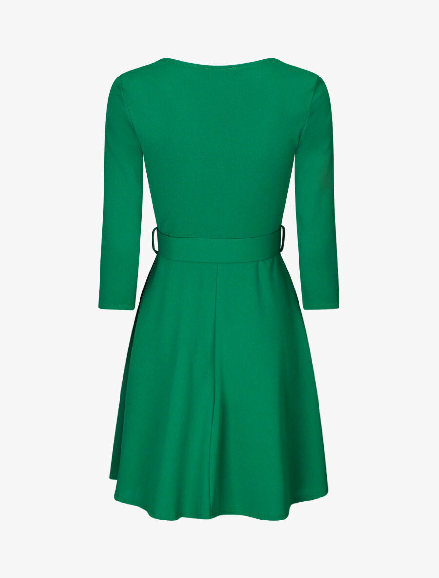 Robe patineuse à zip - Vert - 2