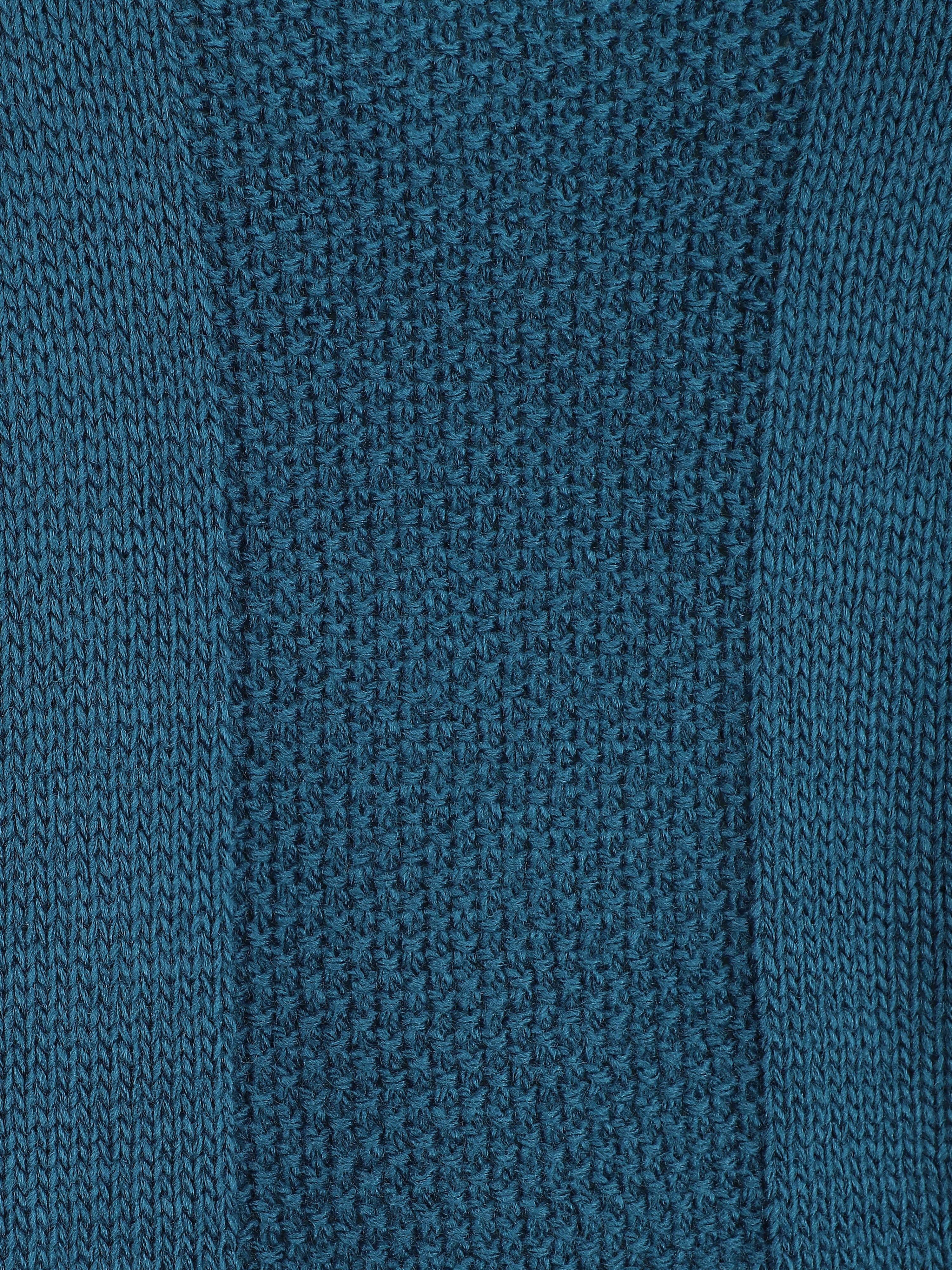 Pull à col rond et manches courtes - Bleu canard - 3