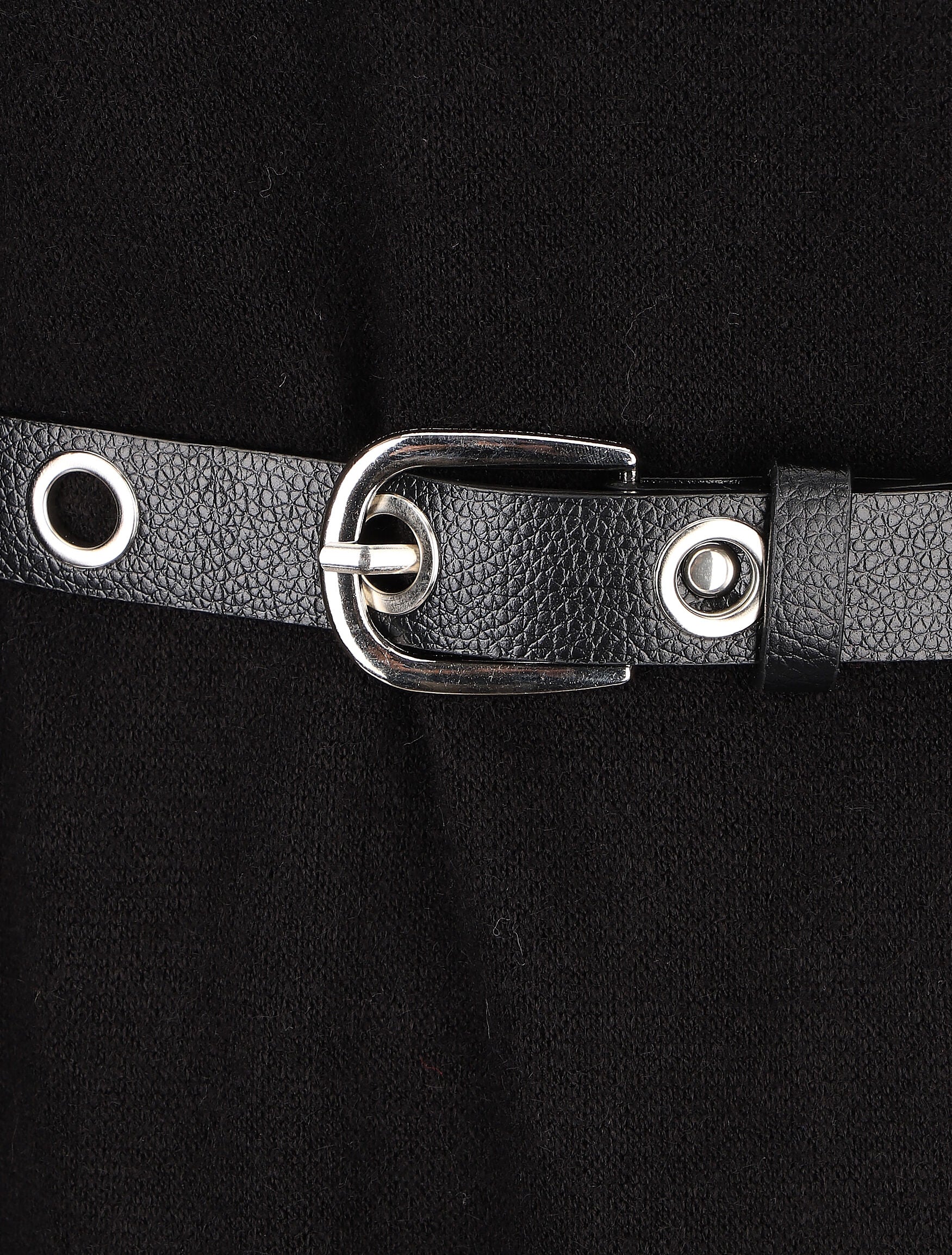 Robe pull à col roulé - Noir - 3