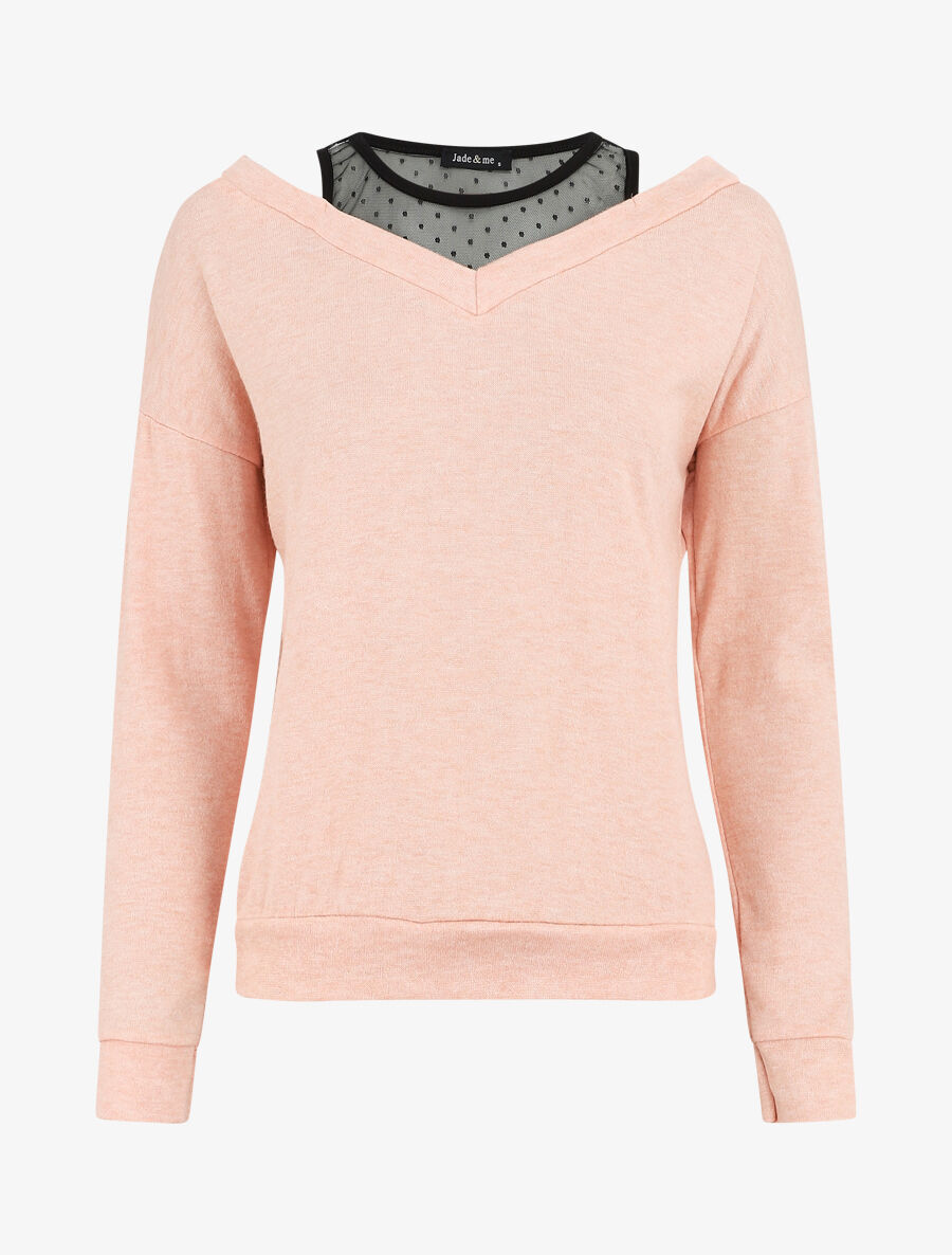 Pull bardot trompe l&