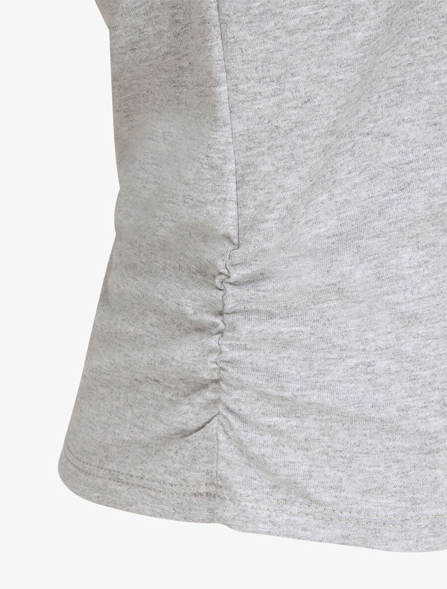 T-shirt à col V - Gris - 3