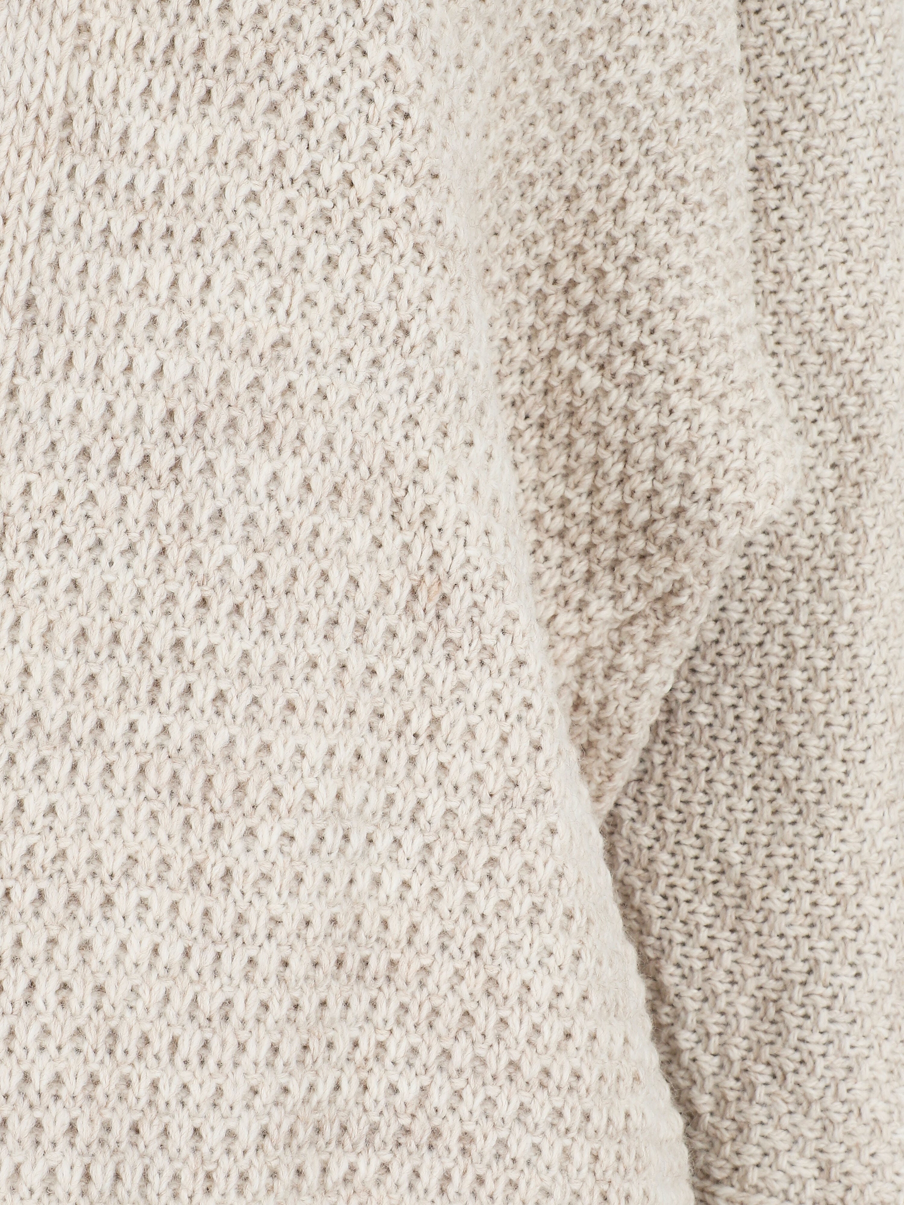 Gilet mi-long ouvert uni - Beige - 3