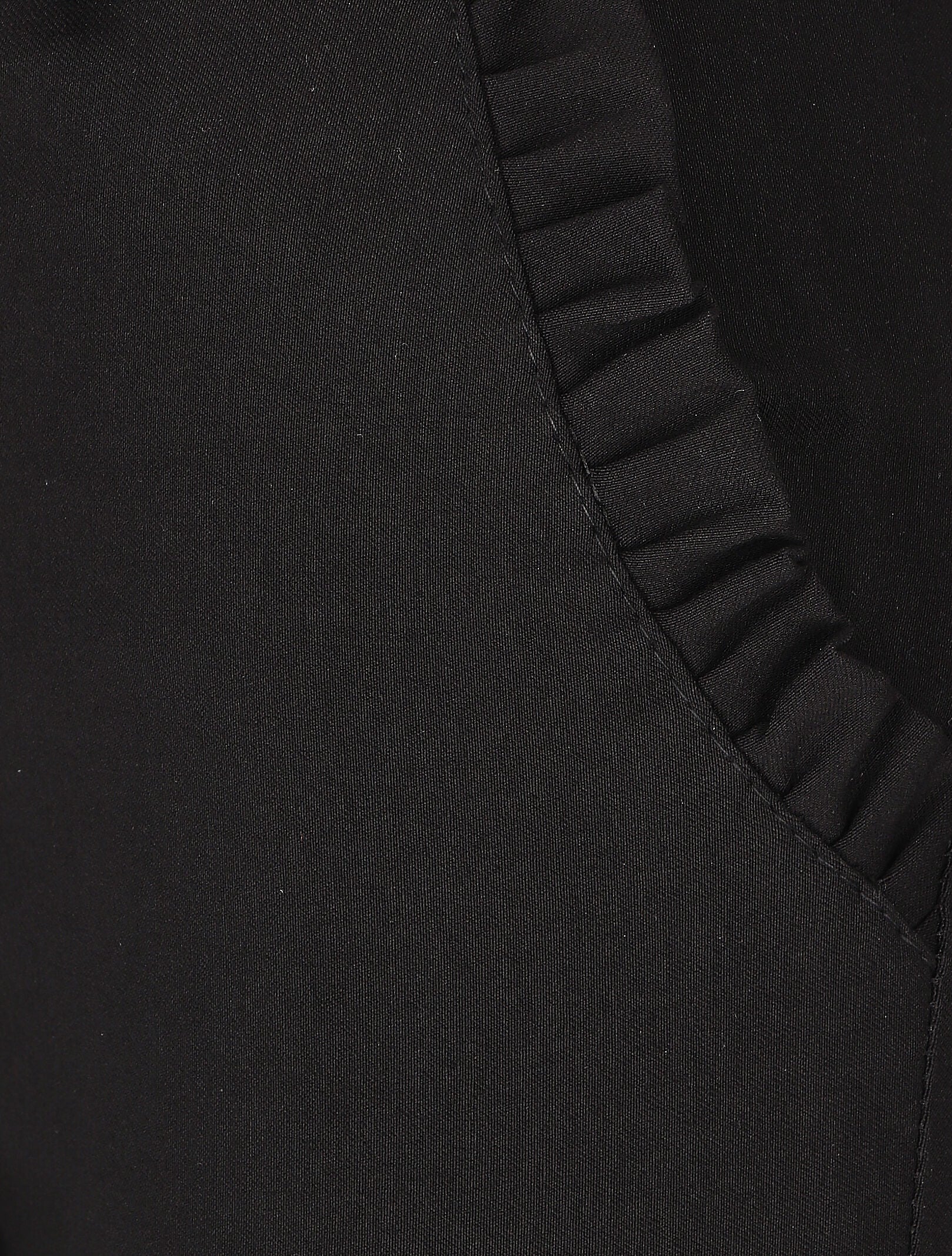 Pantalon 7/8 à revers et poches volantées - Noir - 3