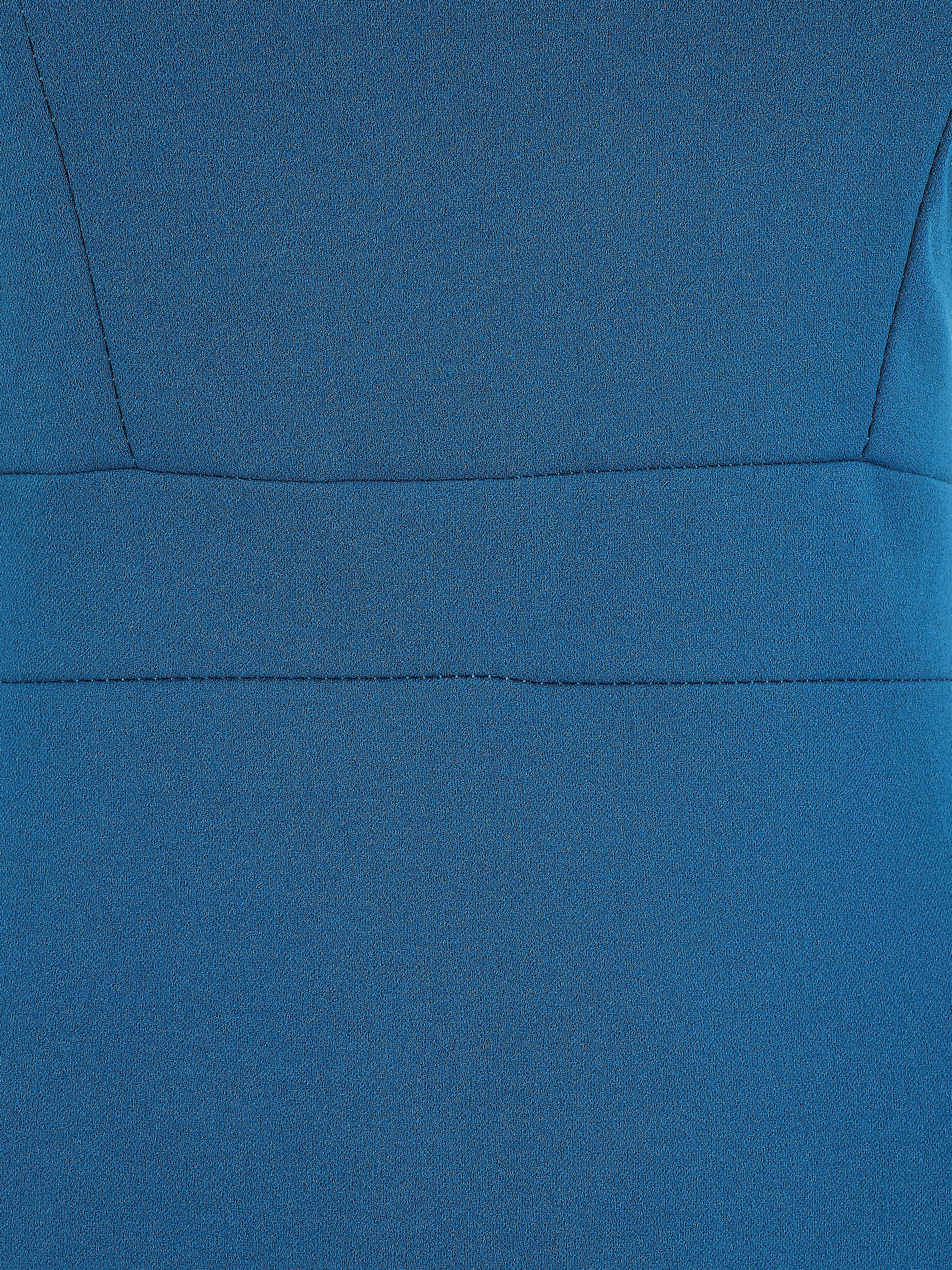 Robe fourreau à bretelles asymétrique - Bleu - 4