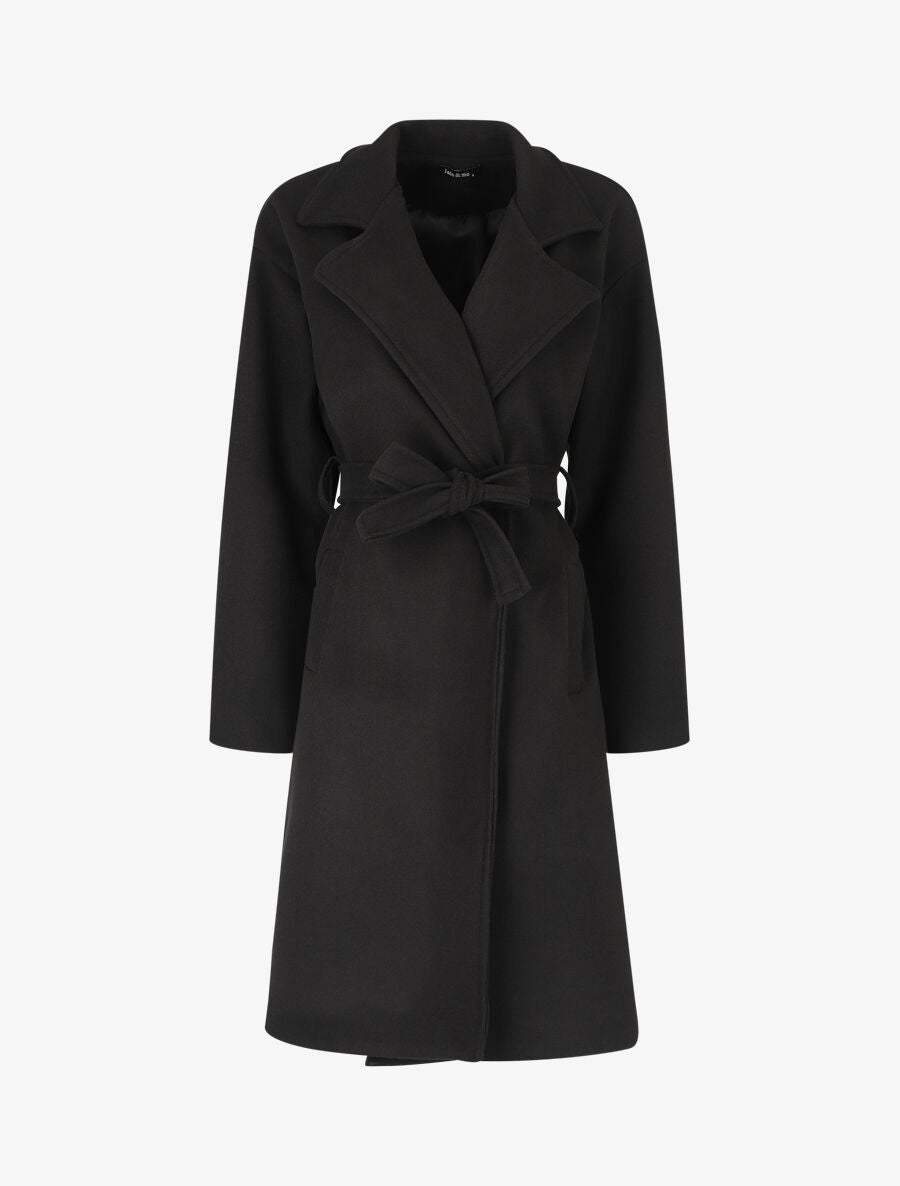 Manteau long oversize - Noir - 4