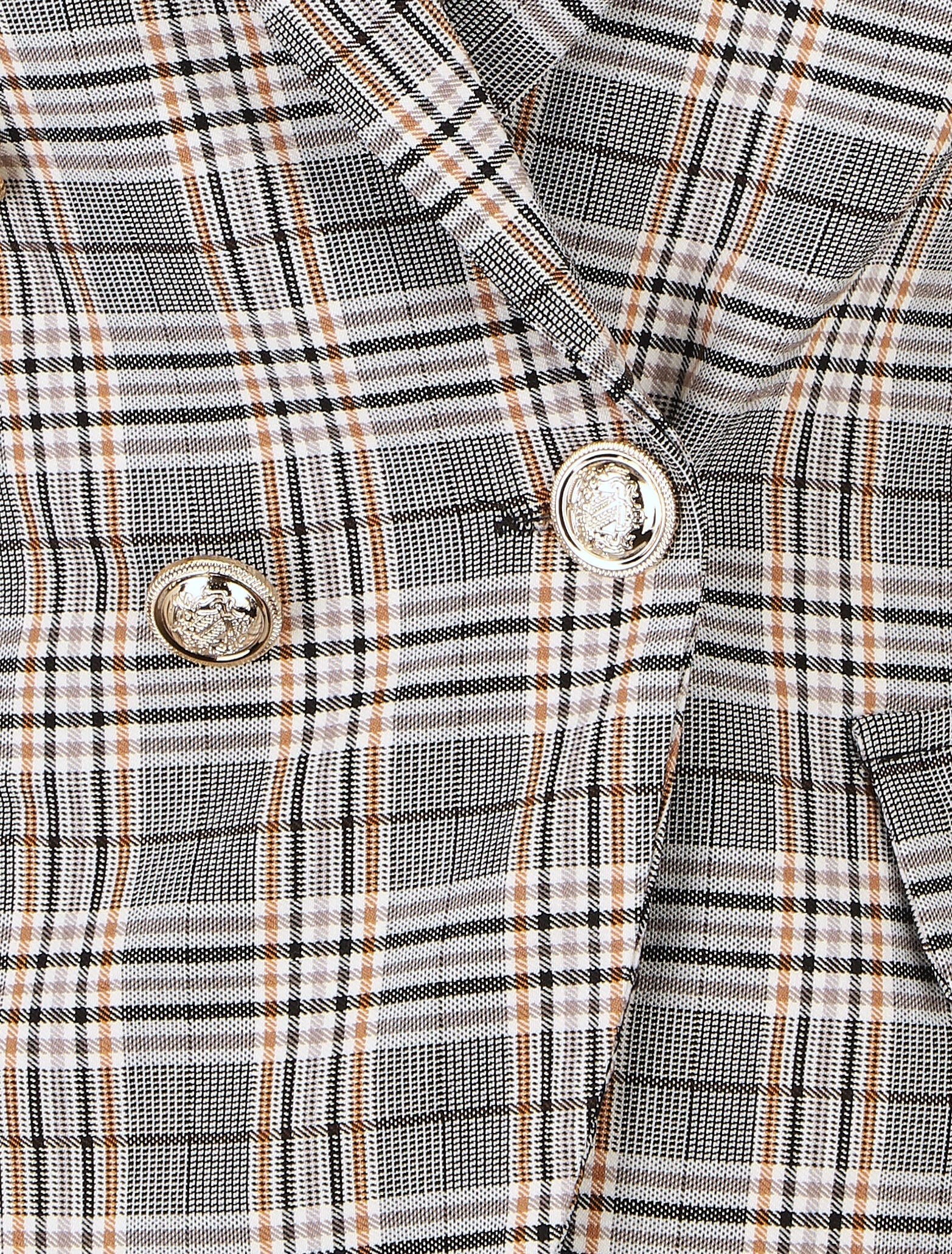 Blazer imprimé prince de galles - Camel - 3