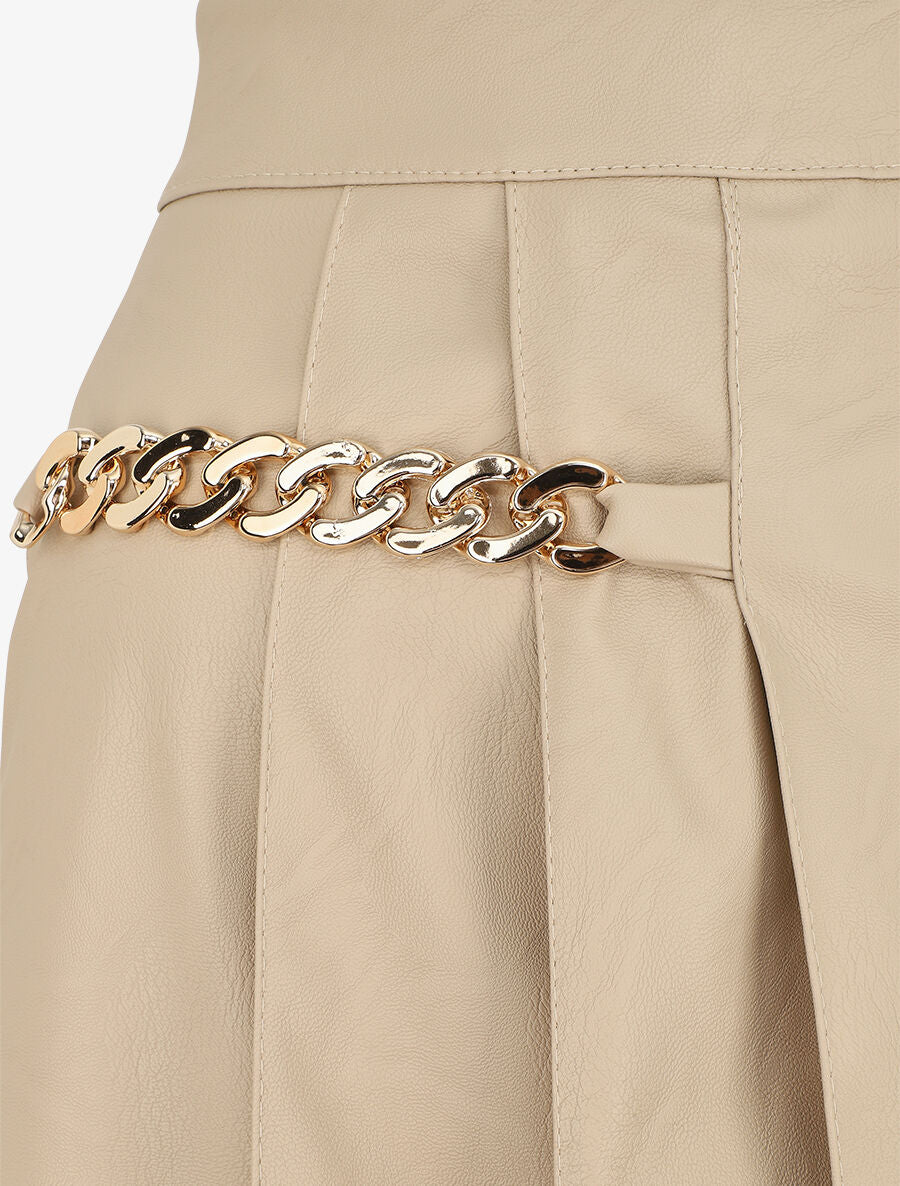 Short en simili trompe l&