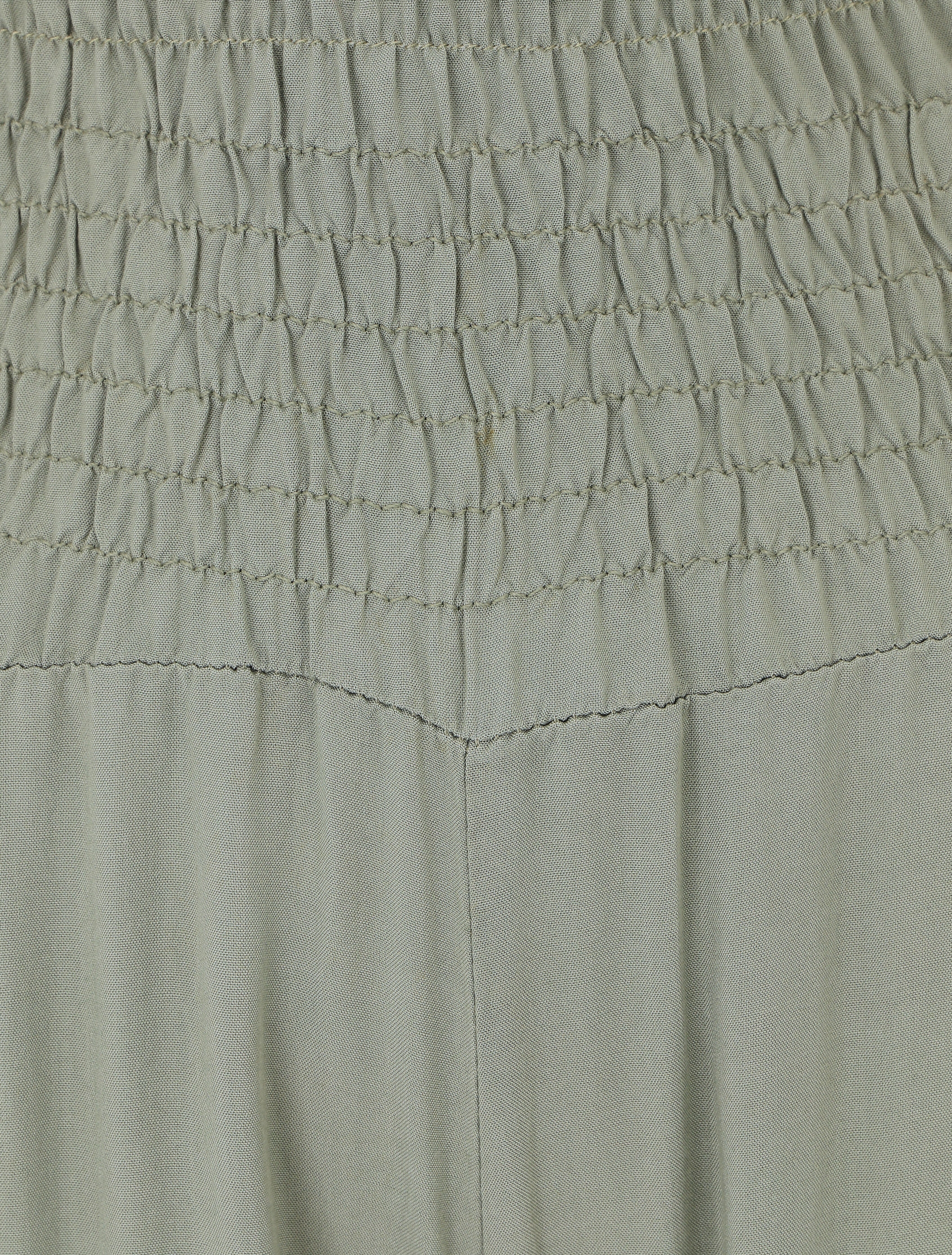 Pantalon ample à taille élastiquée - Kaki - 3