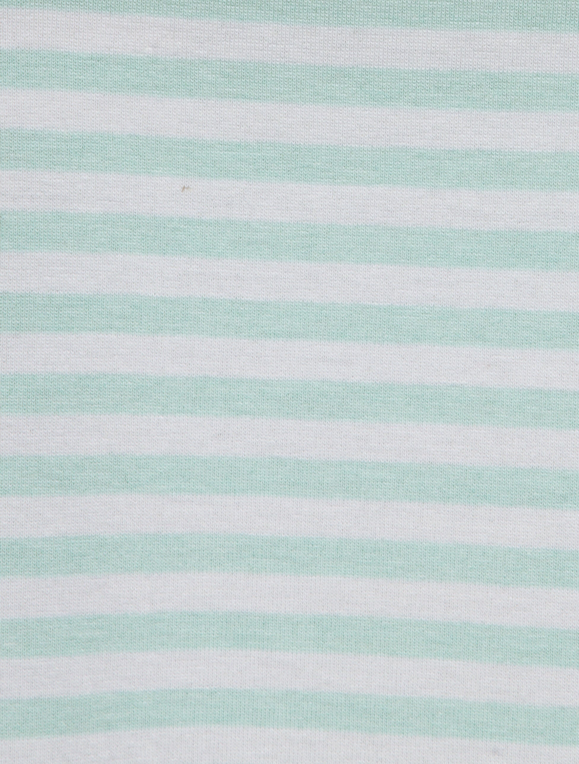 Top marinière coupe droite à épaulettes - Vert menthe - 3