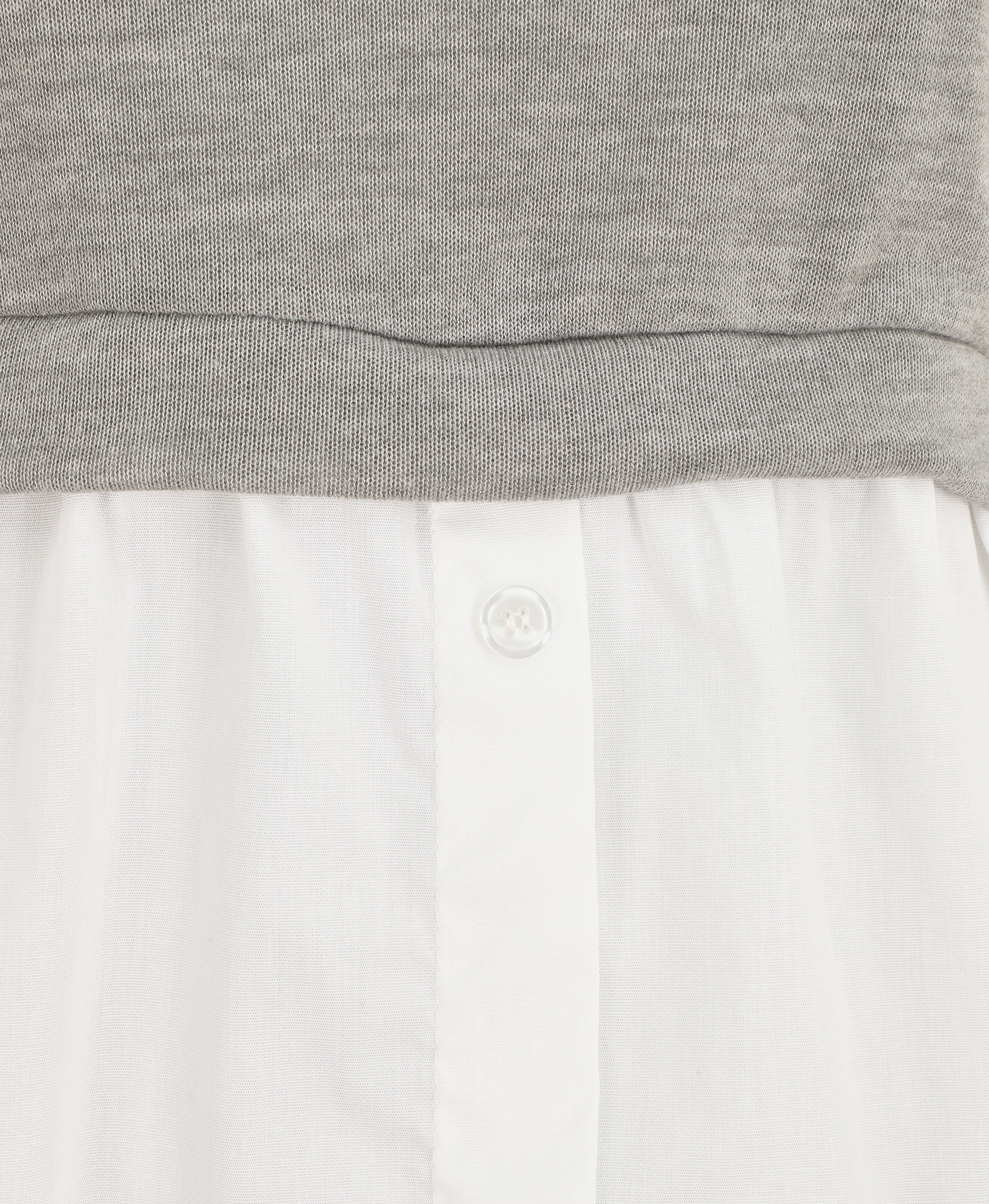 Pull à chemise en trompe l&