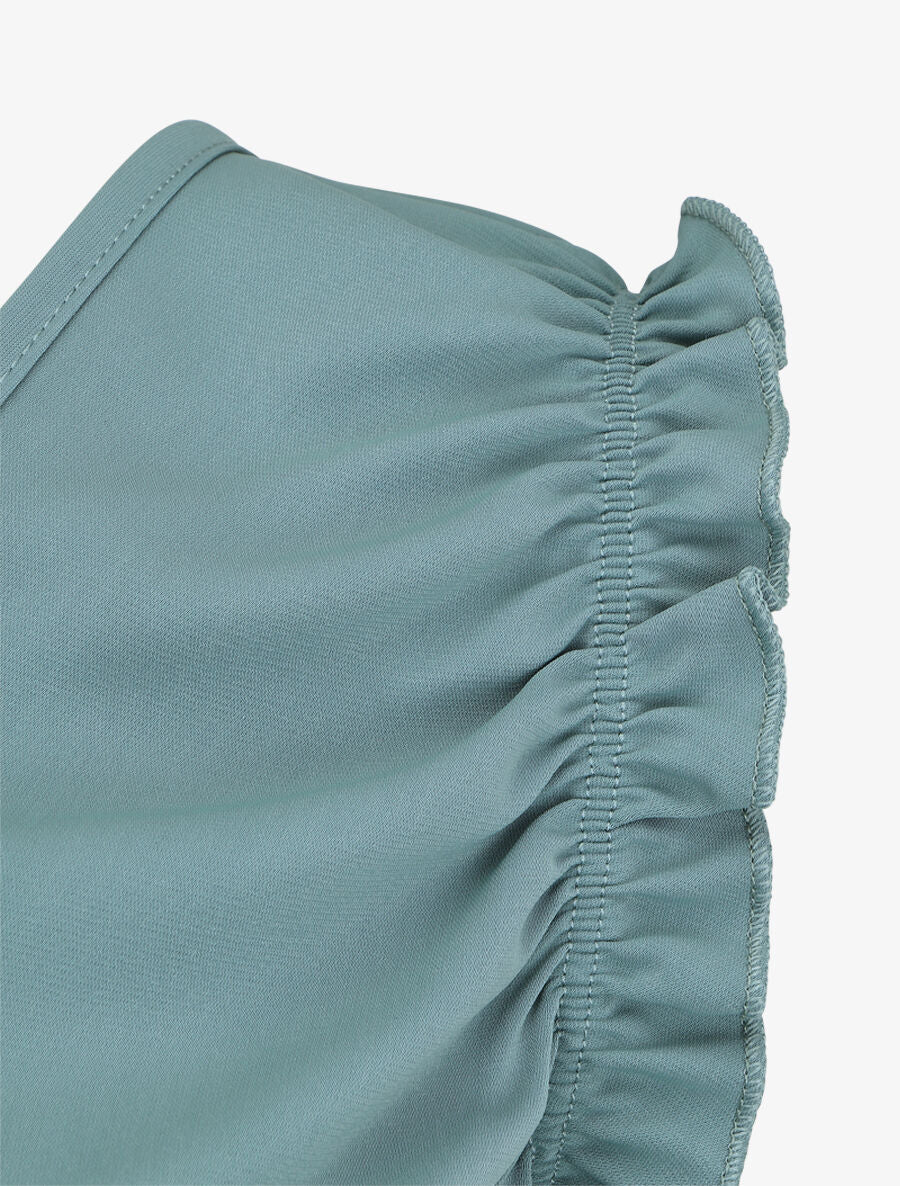 Top sans manches évasé dos décolleté - Bleu clair - 3