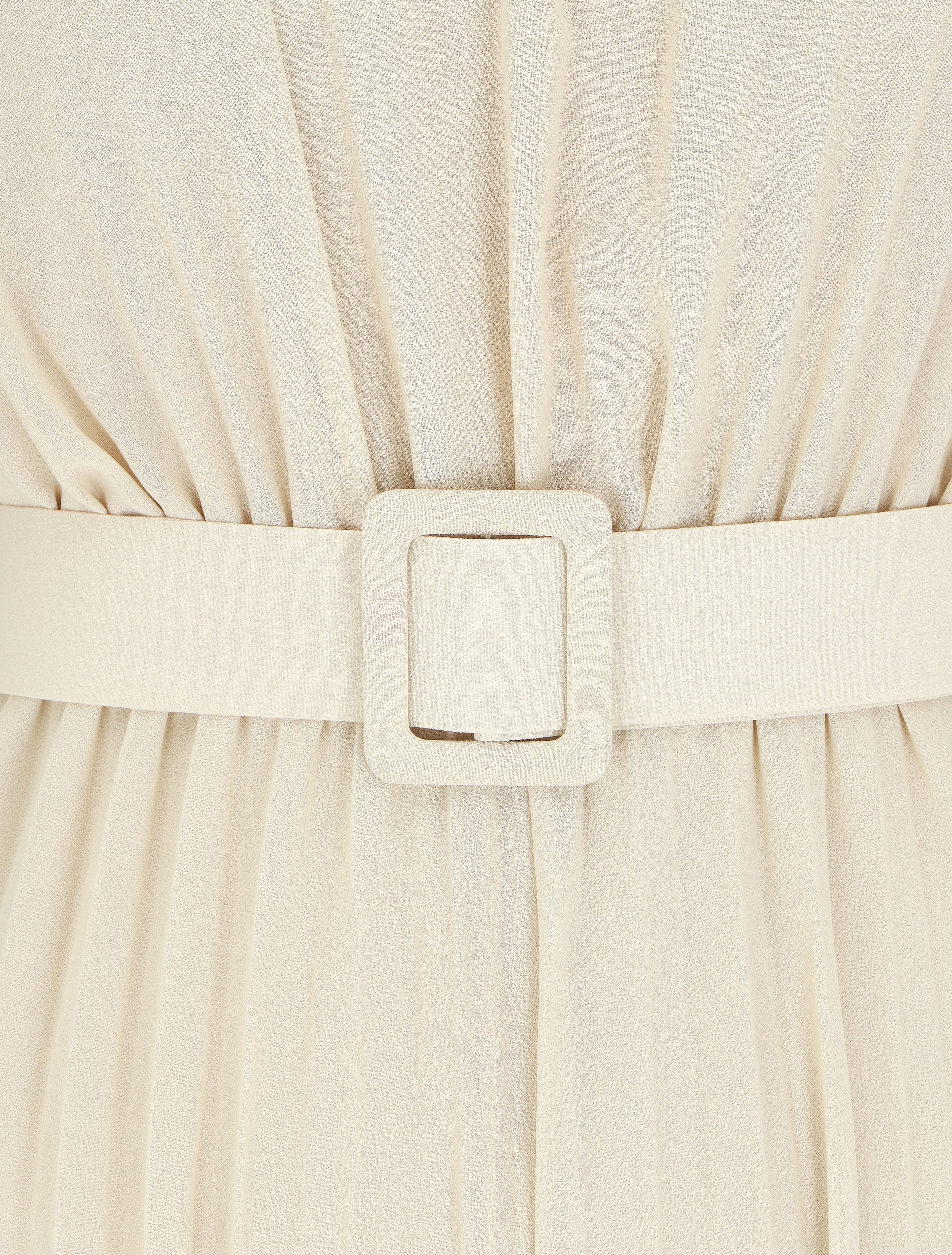 Combinaison plissée sans manches - Beige - 3