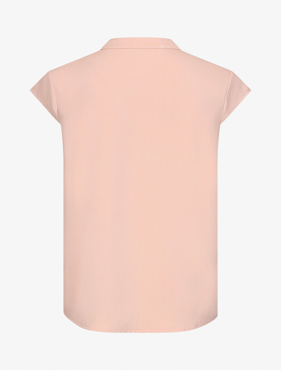 Top uni sans manches à chaîne - Rose - 2