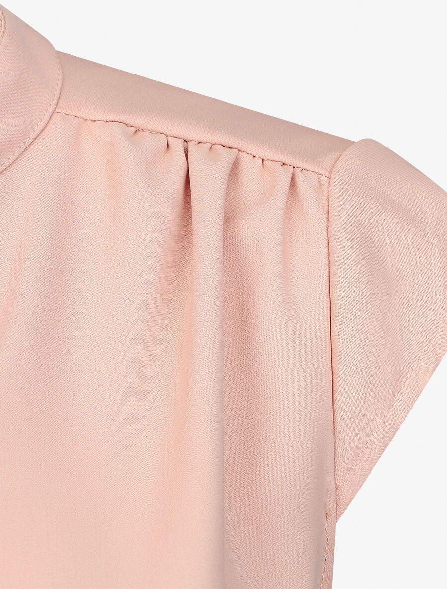 Top uni sans manches à chaîne - Rose - 3