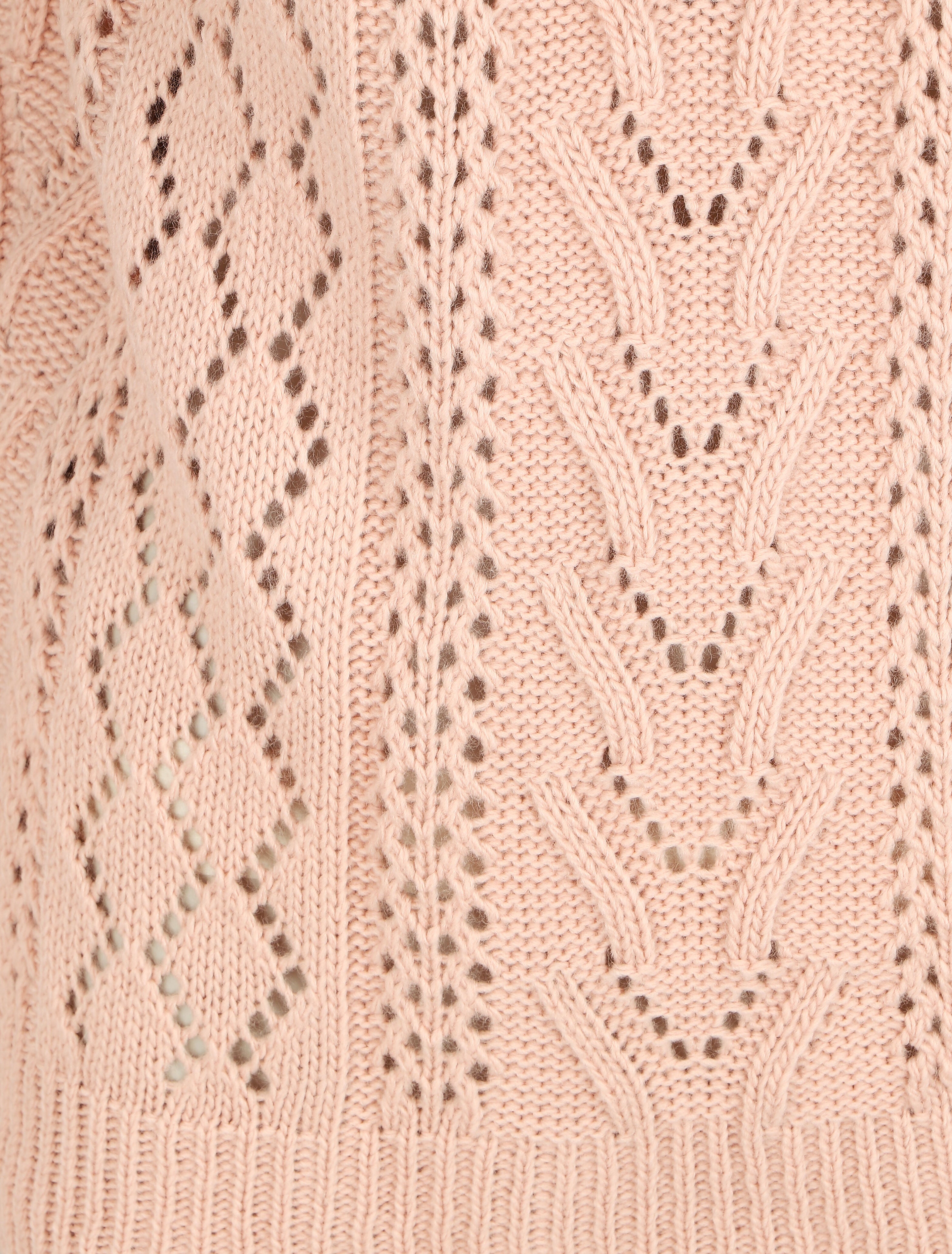 Pull droit uni col bateau - Rose - 3
