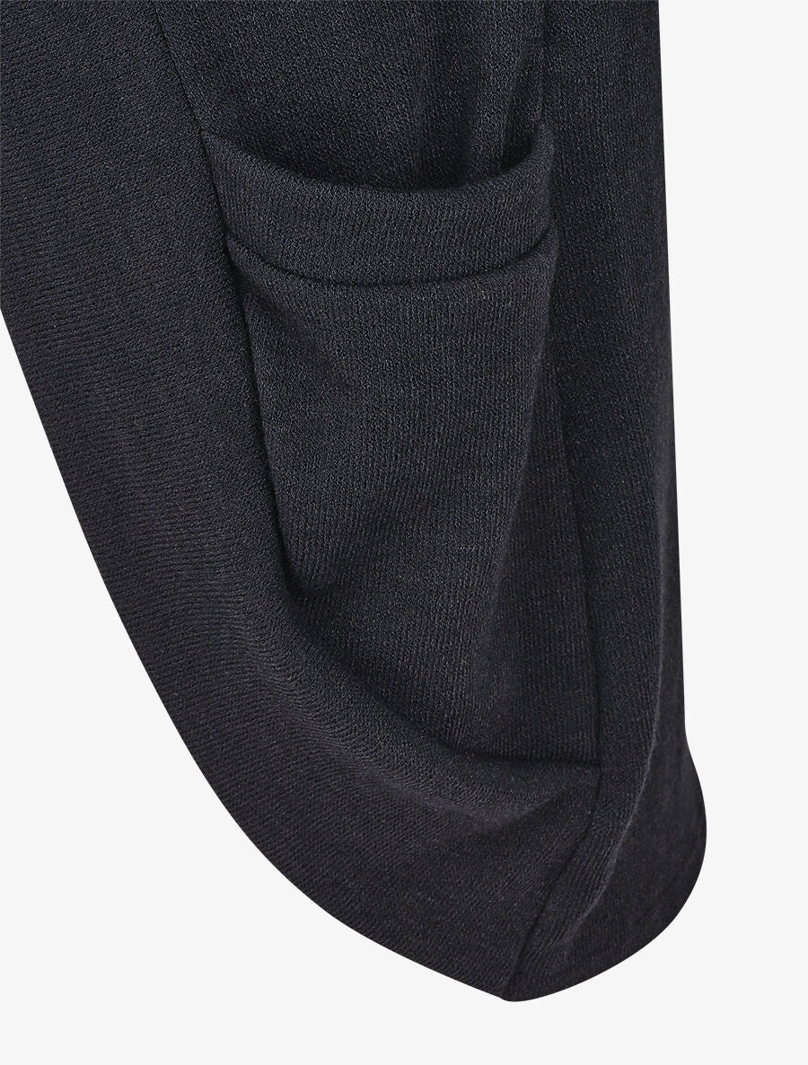 Gilet uni coupe droite - Marine - 3