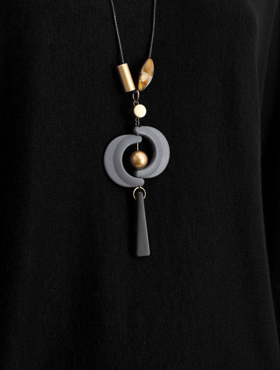 Pull ample uni manches chauve-souris - Noir - 3