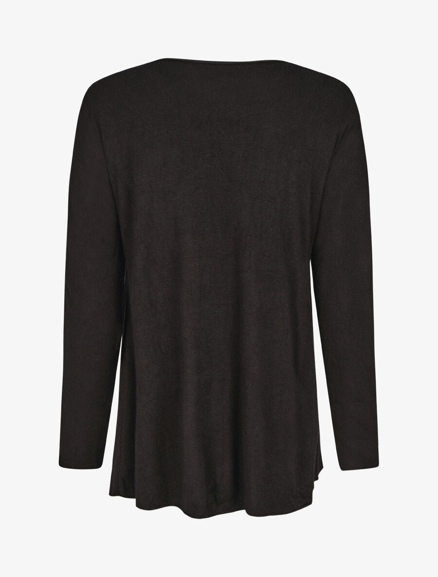Ensemble gilet et t-shirt bicolore - Noir - 2