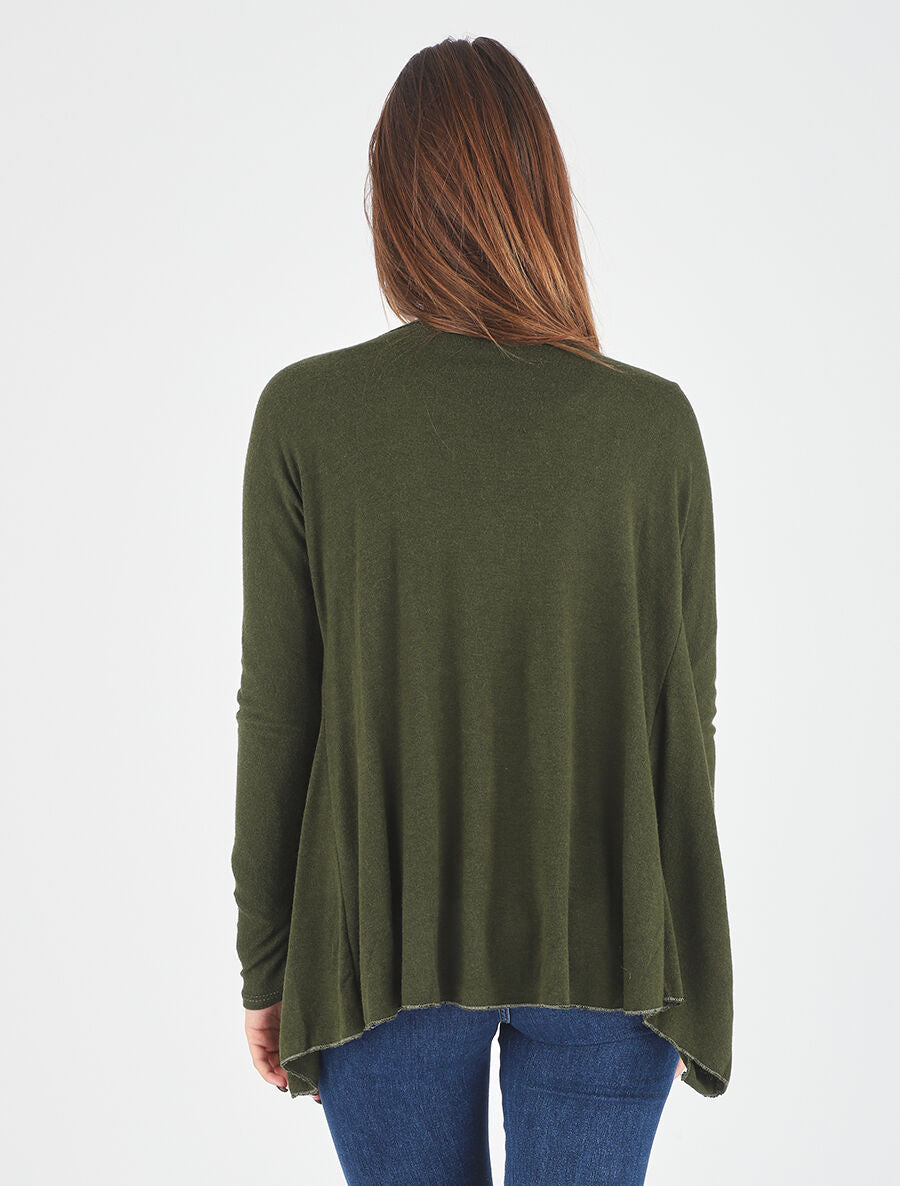 Ensemble gilet et t-shirt bicolore - Kaki - 5