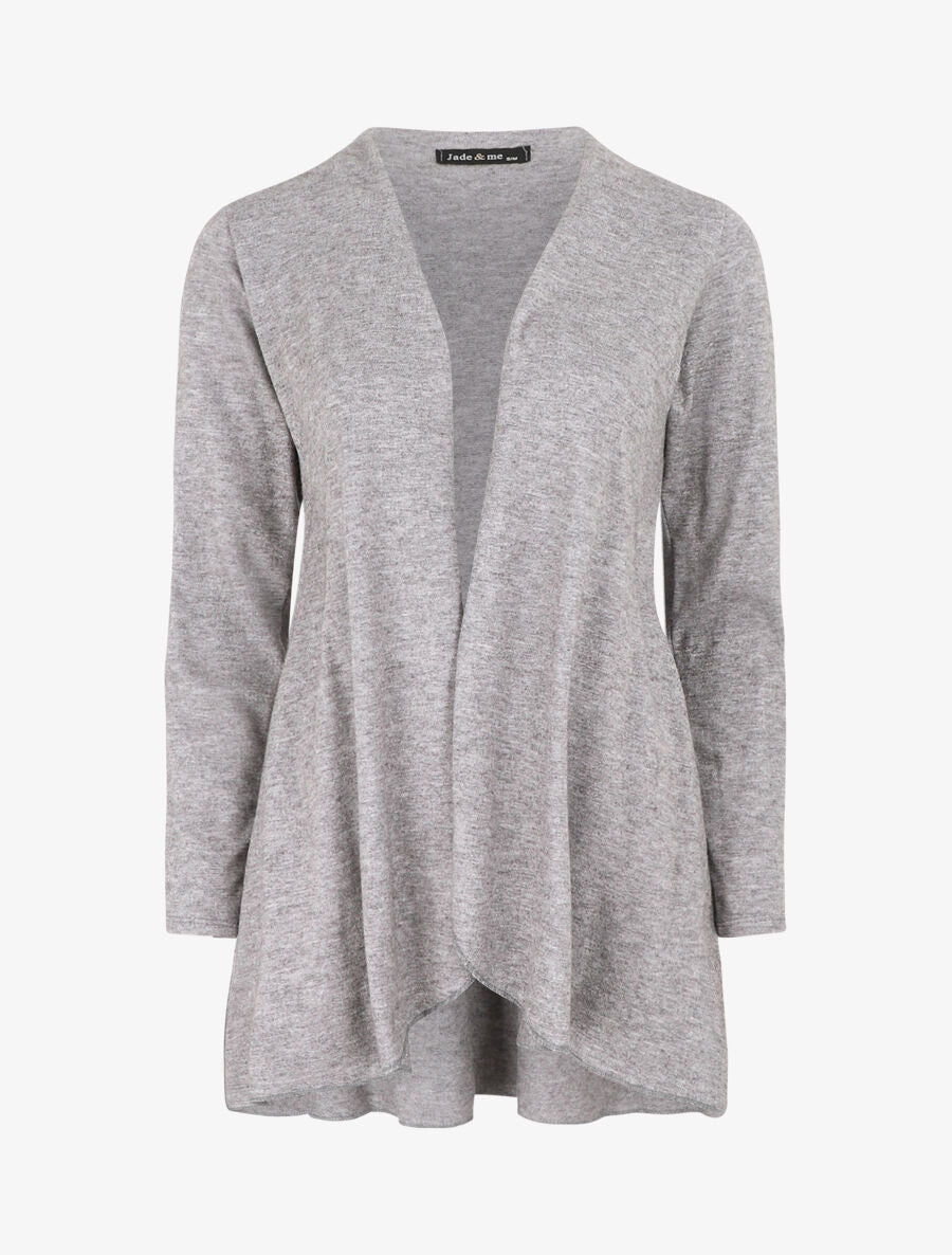 Gilet basique en maille - Gris - 1